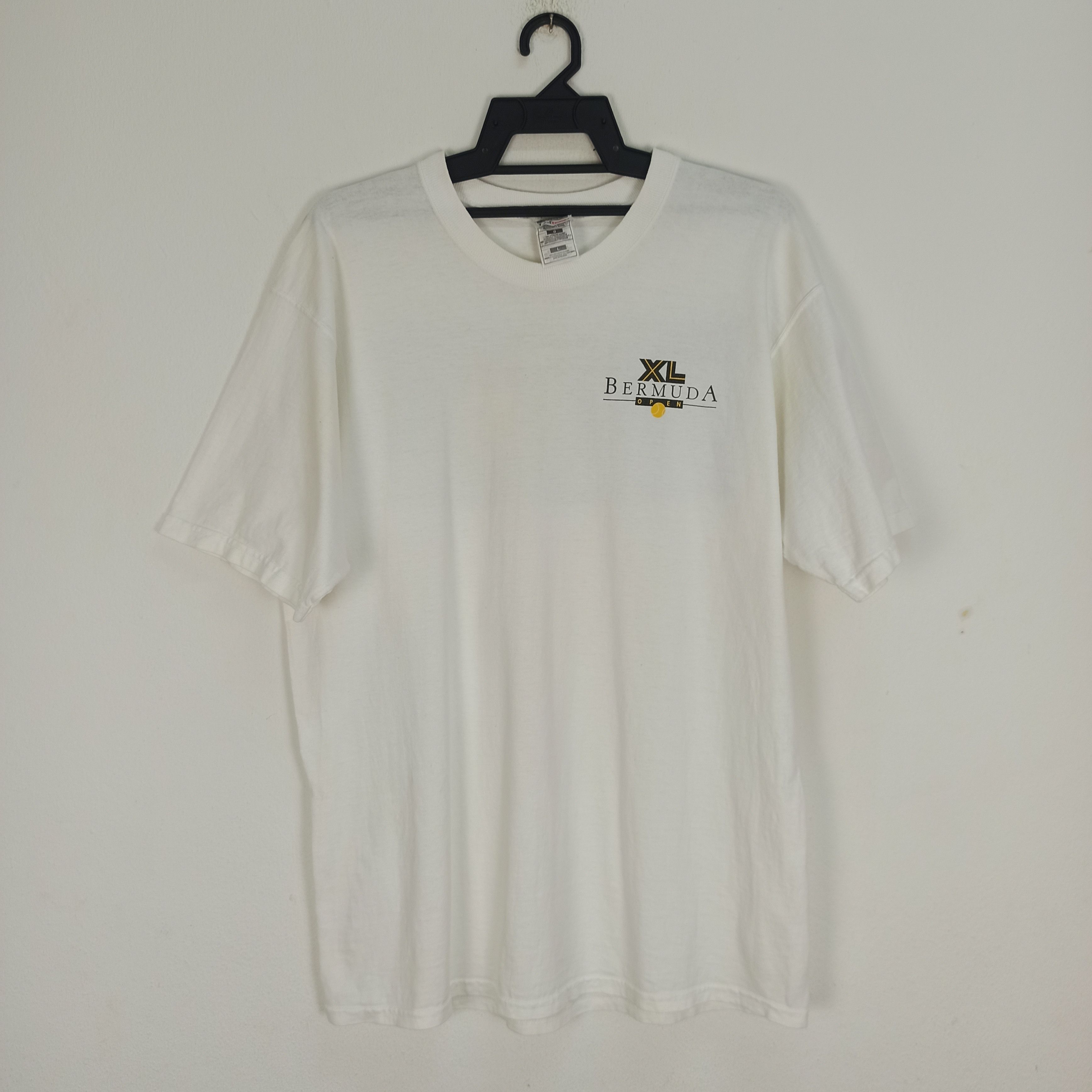 Vintage Vintage ATP Tour Tennis BERMUDA OPEN Promo tshirt Size US L / EU 52-54 / 3 - 4 Thumbnail