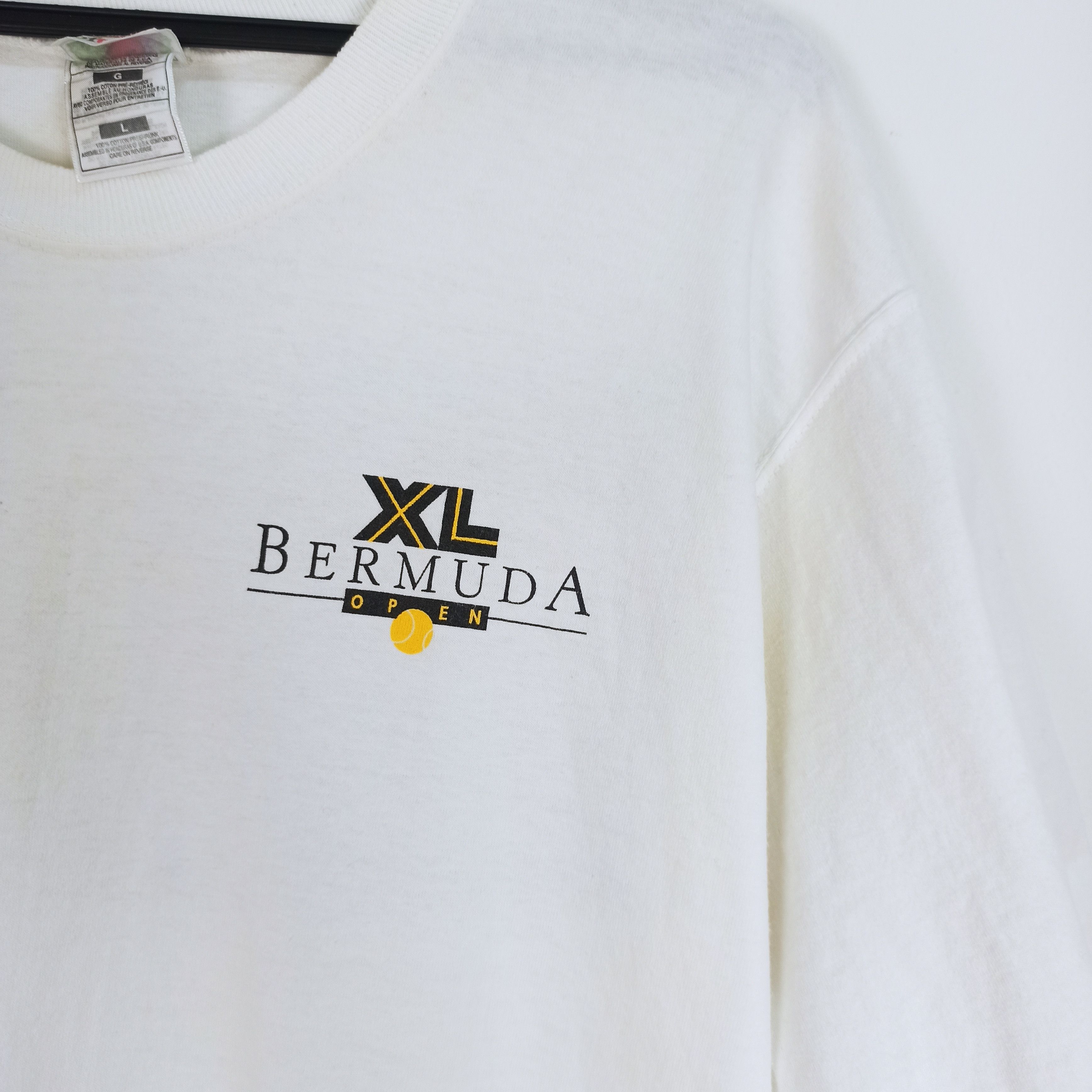 Vintage Vintage ATP Tour Tennis BERMUDA OPEN Promo tshirt Size US L / EU 52-54 / 3 - 5 Thumbnail