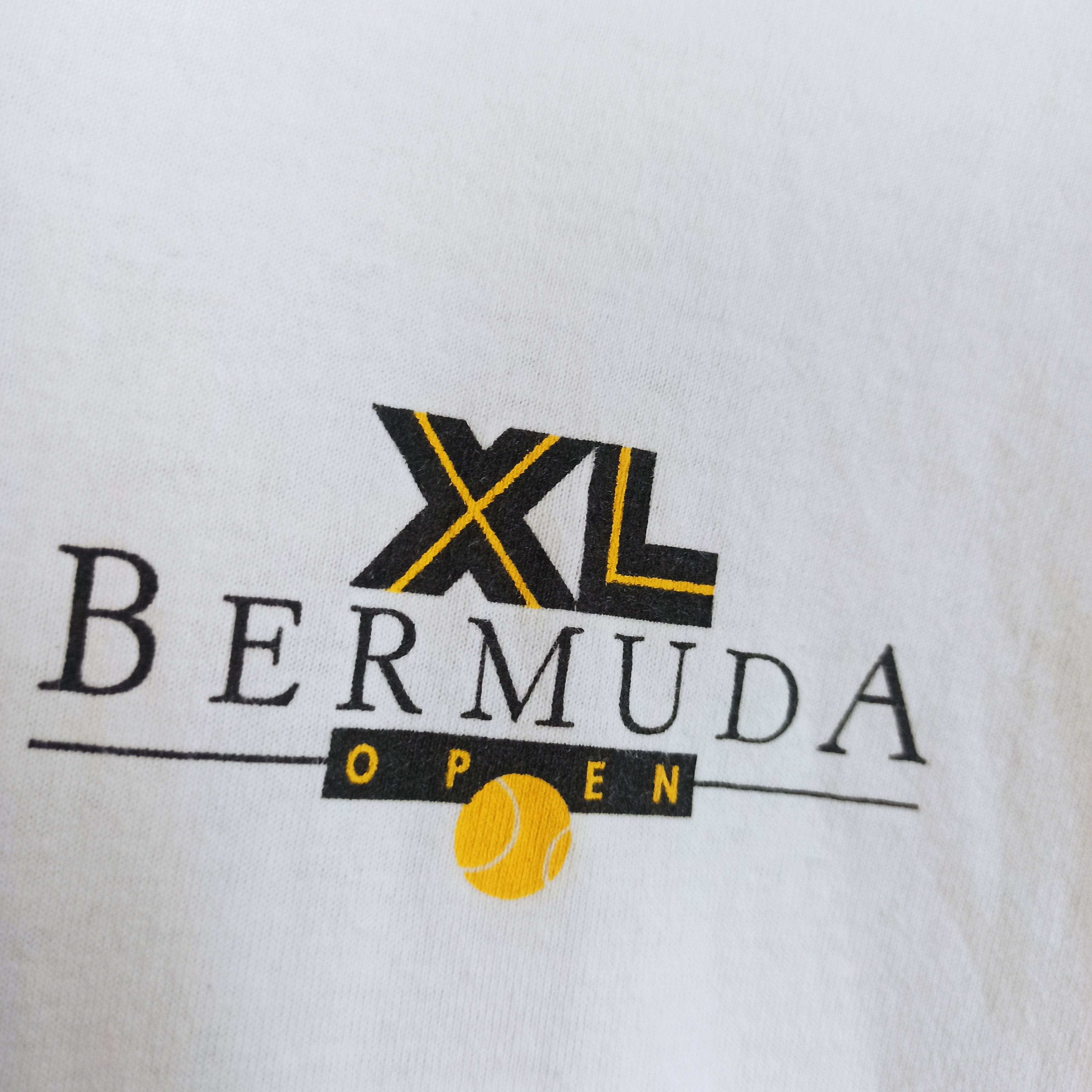 Vintage Vintage ATP Tour Tennis BERMUDA OPEN Promo tshirt Size US L / EU 52-54 / 3 - 6 Thumbnail