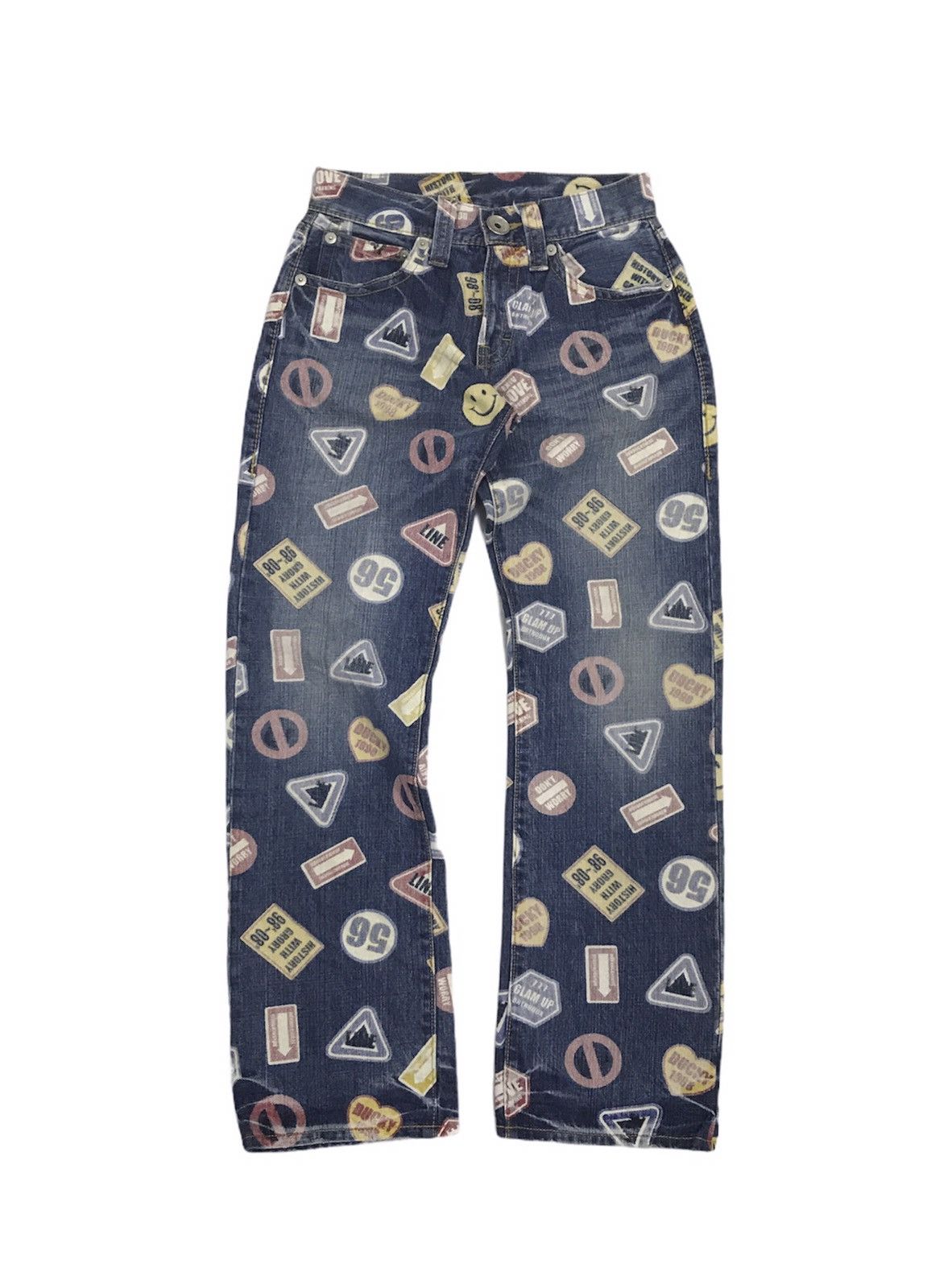 Japanese Brand Co&Lu Japan All Over Prints Hysteric Style Jeans Size US 27 - 1 Thumbnail