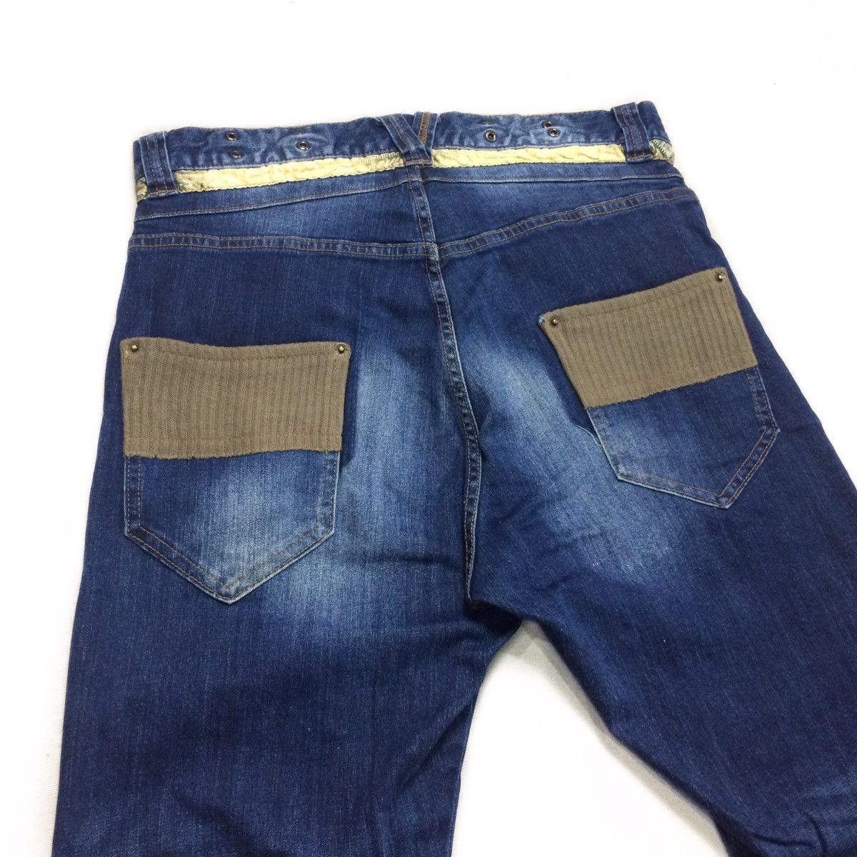 14th Addiction × Japanese Brand × PPFM PPFM Japan Curve Cut Punk Jeans Size US 32 / EU 48 - 4 Thumbnail