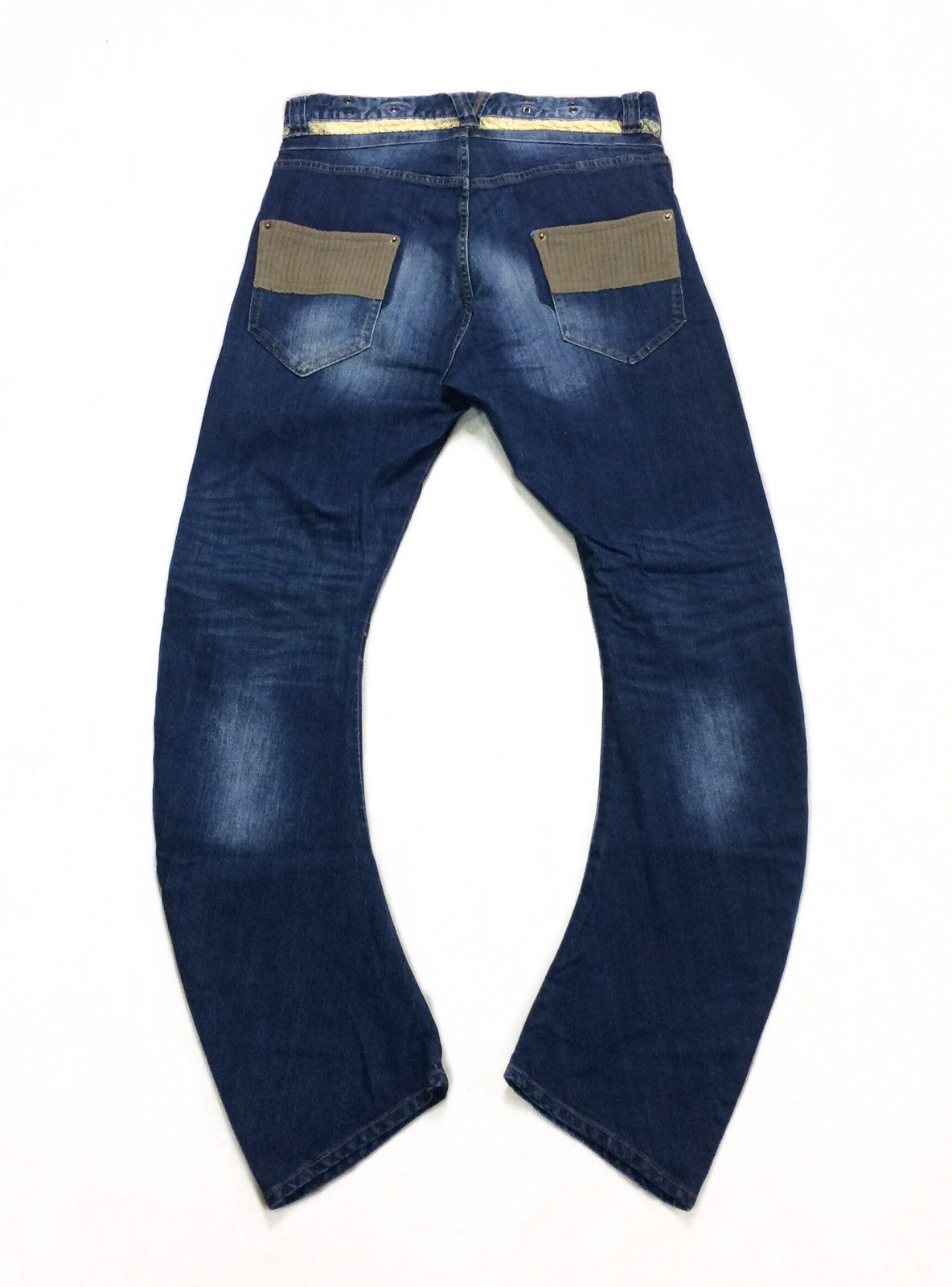 14th Addiction × Japanese Brand × PPFM PPFM Japan Curve Cut Punk Jeans Size US 32 / EU 48 - 2 Thumbnail