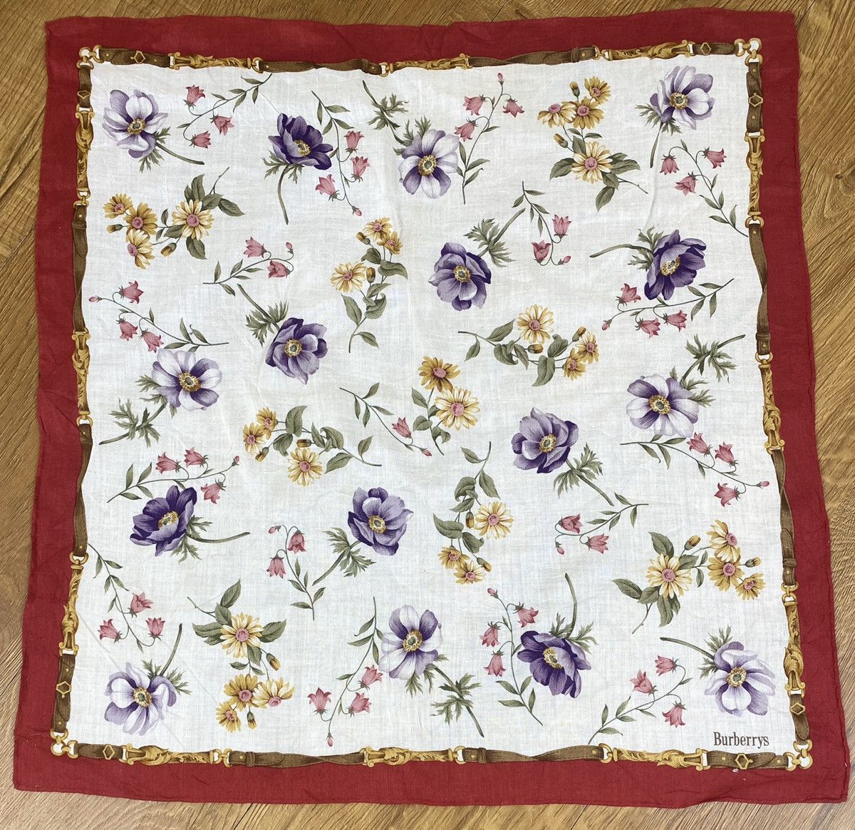Burberry Vintage Burberry Handkerchief / Bandana / Neckerchief Size ONE SIZE - 2 Thumbnail