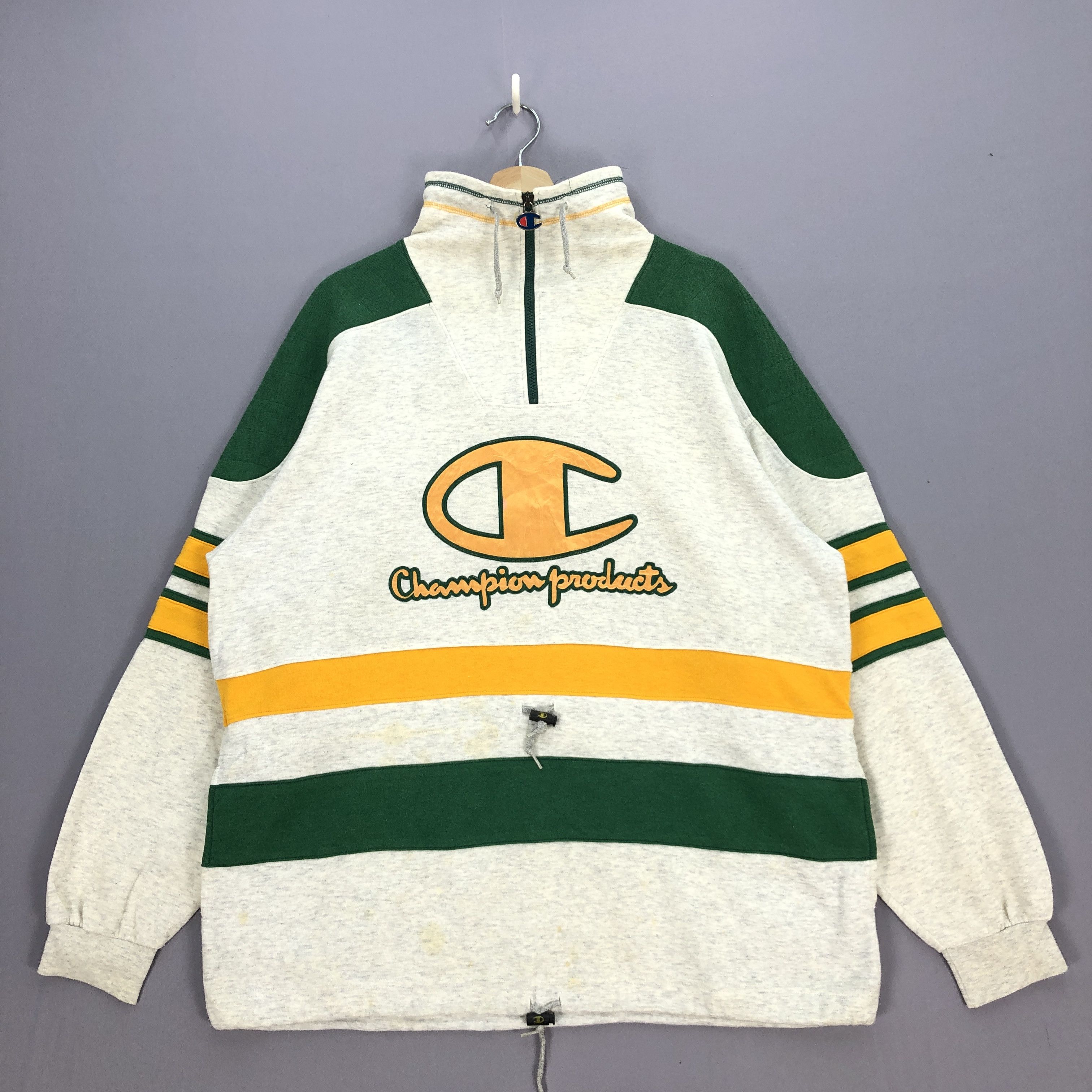 Champion × Vintage Vintage Champion Sweatshirt Big Logo Champion Sweatshirt Size L / US 10 / IT 46 - 2 Thumbnail