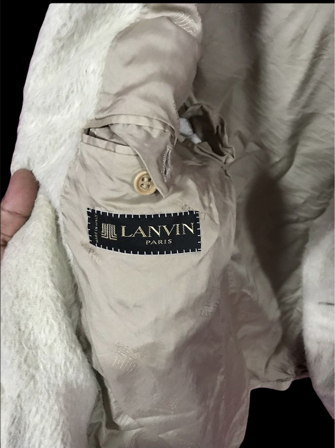 Lanvin LANVIN PARIS CREAM SIZE M COAT MADE IN ITALY Size US M / EU 48-50 / 2 - 5 Thumbnail