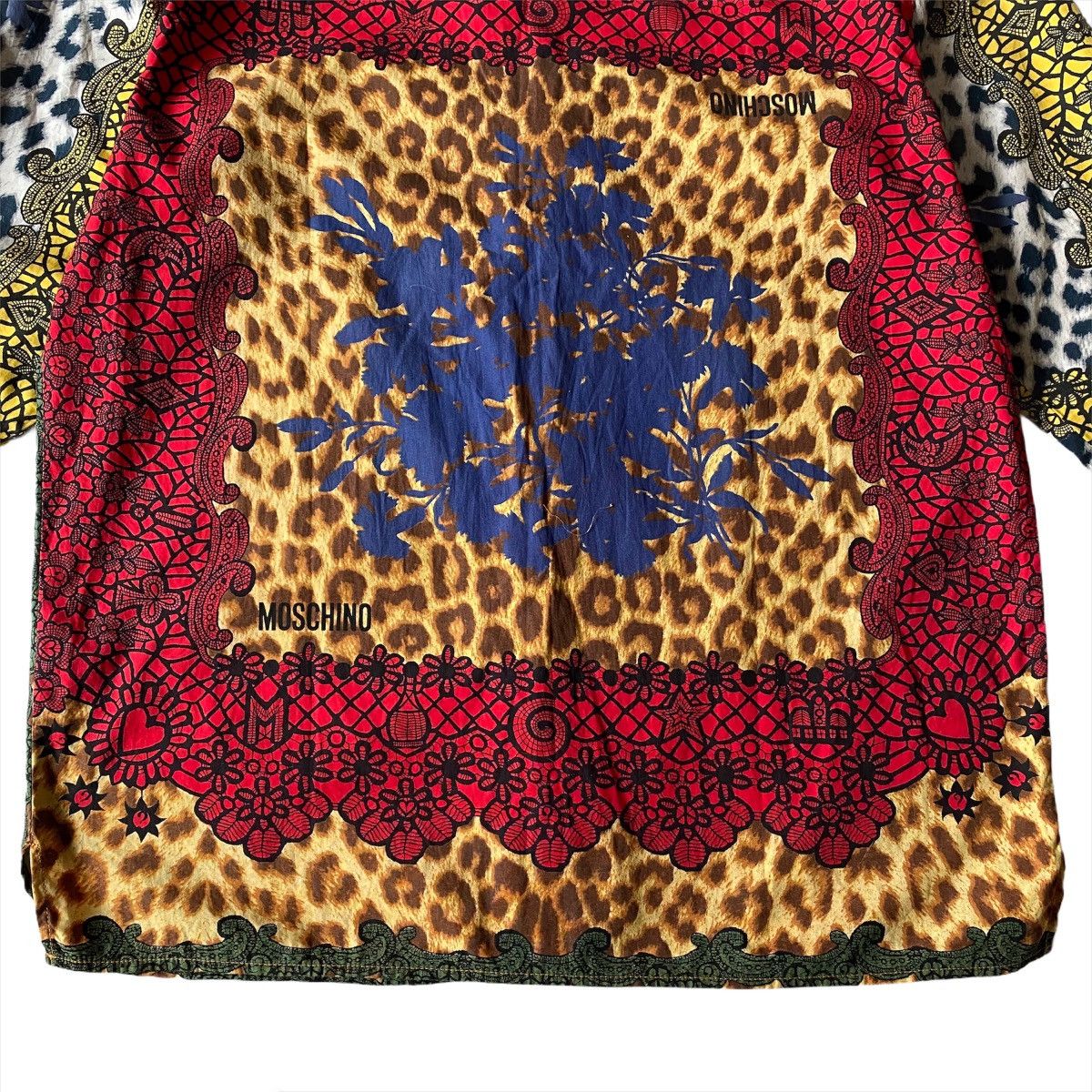 Moschino Moschino Full Print Leopard Shirt Size US XS / EU 42 / 0 - 4 Thumbnail