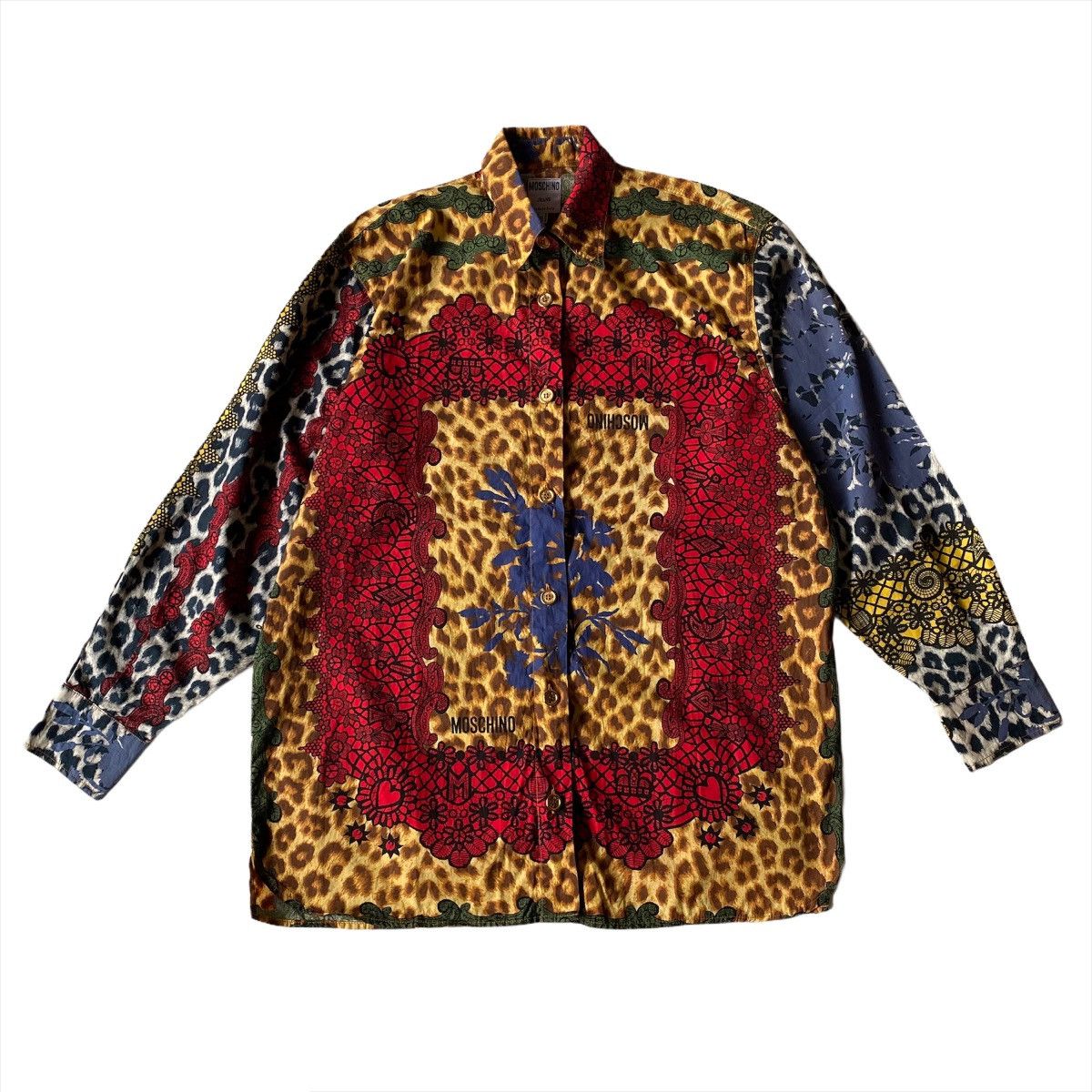Moschino Moschino Full Print Leopard Shirt Size US XS / EU 42 / 0 - 1 Thumbnail
