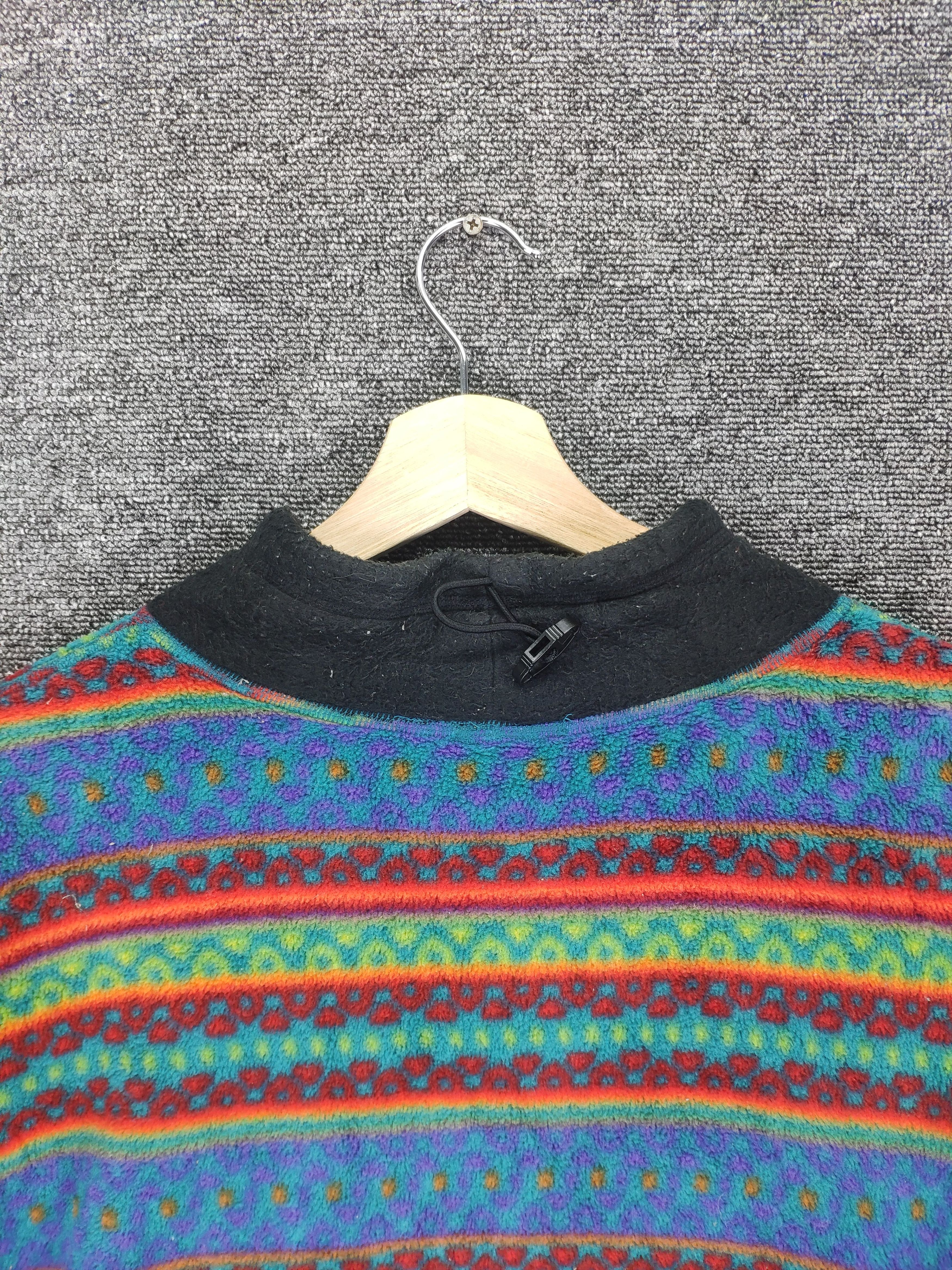 Native × Vintage Steal 💥 Vintage Fleece Sweater Native Style Made In USA Size US L / EU 52-54 / 3 - 11 Thumbnail