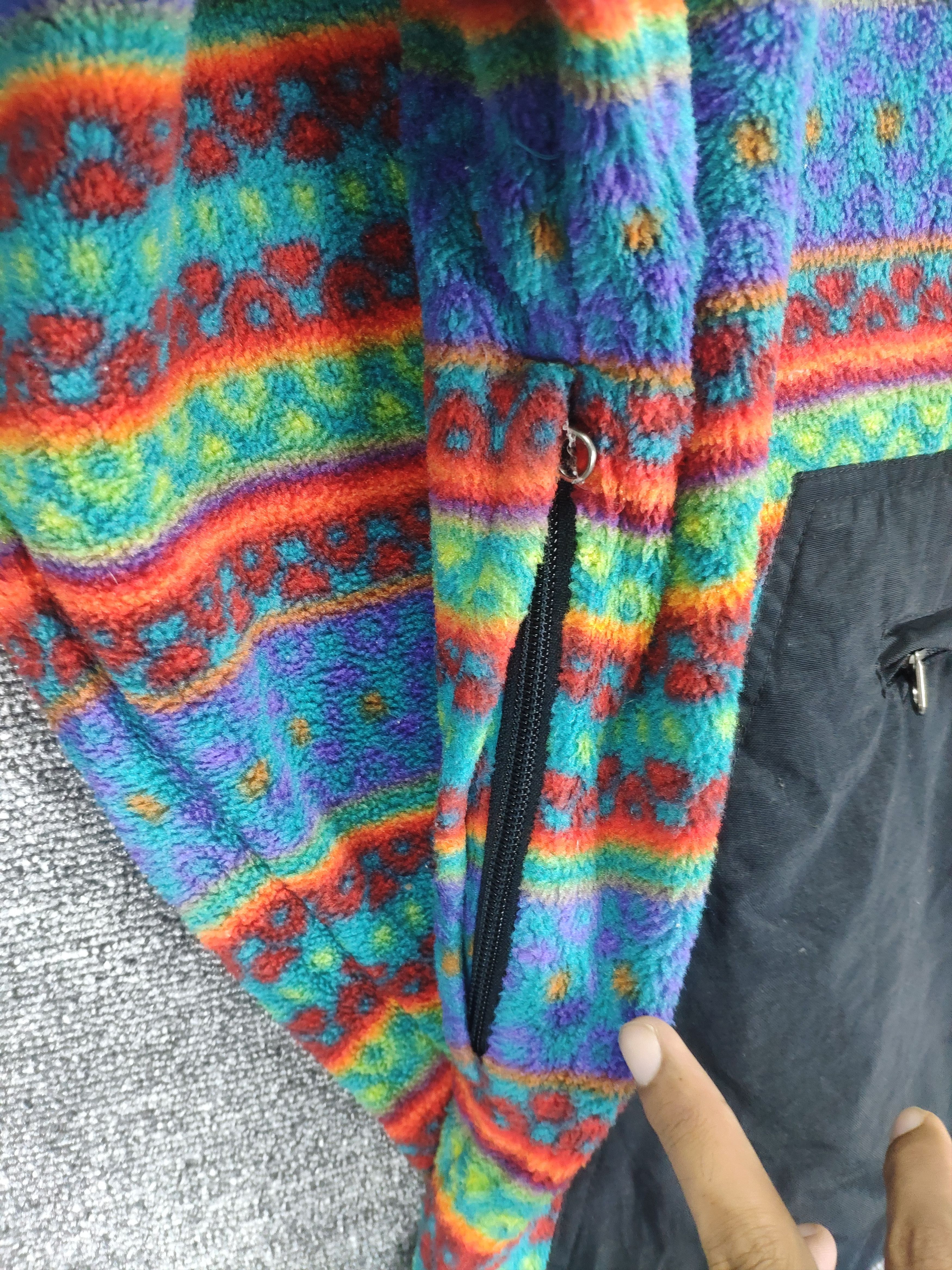 Native × Vintage Steal 💥 Vintage Fleece Sweater Native Style Made In USA Size US L / EU 52-54 / 3 - 8 Thumbnail