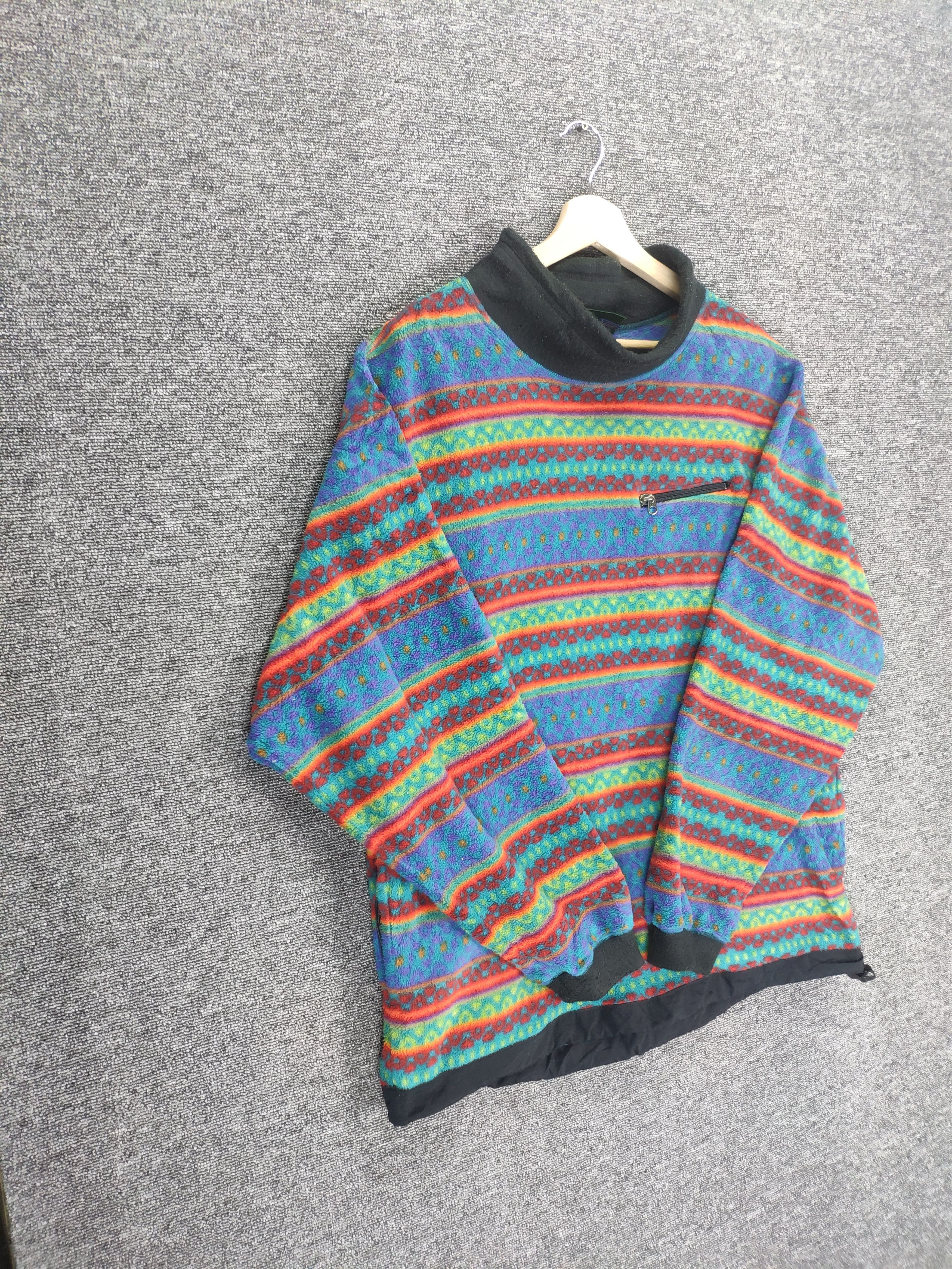 Native × Vintage Steal 💥 Vintage Fleece Sweater Native Style Made In USA Size US L / EU 52-54 / 3 - 3 Thumbnail