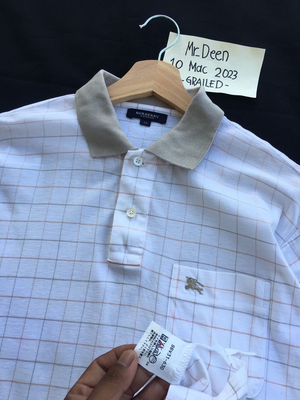 Burberry Vintage Burberry Checkered Polo Shirt Size US L / EU 52-54 / 3 - 10 Thumbnail