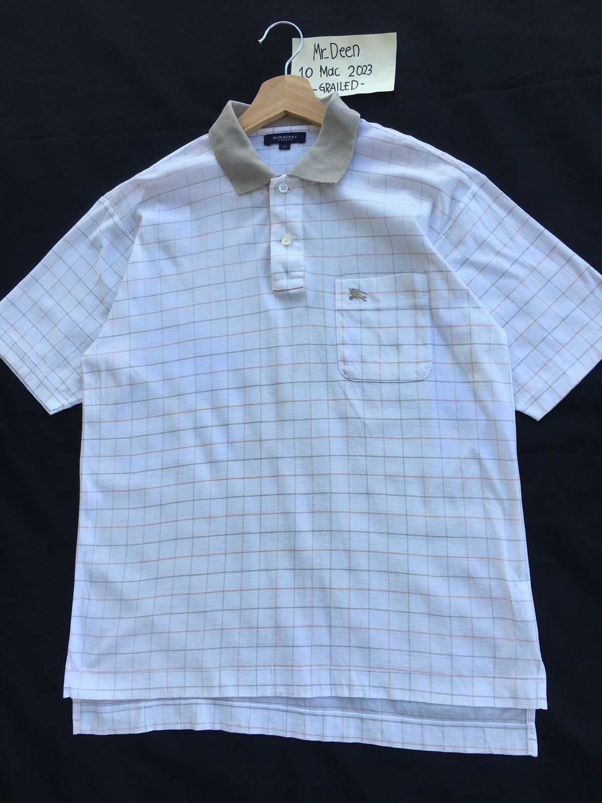 Burberry Vintage Burberry Checkered Polo Shirt Size US L / EU 52-54 / 3 - 4 Thumbnail