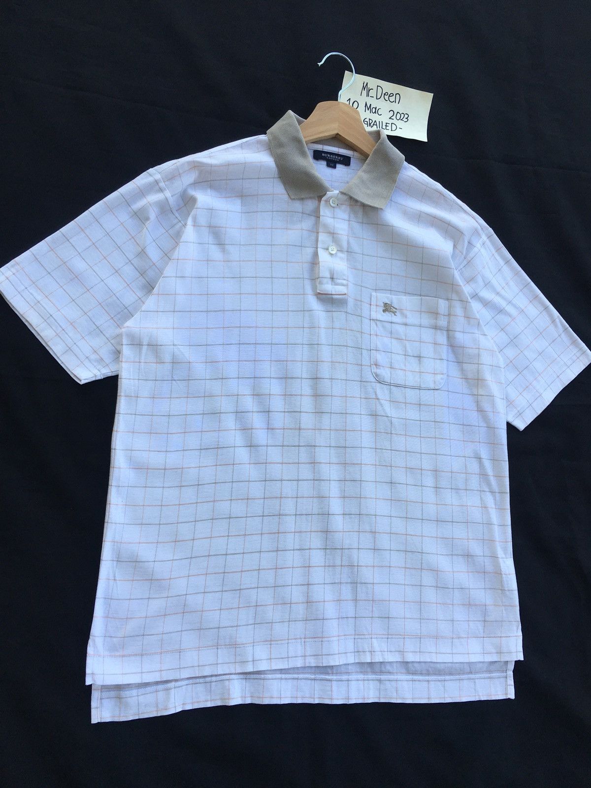 Burberry Vintage Burberry Checkered Polo Shirt Size US L / EU 52-54 / 3 - 3 Thumbnail
