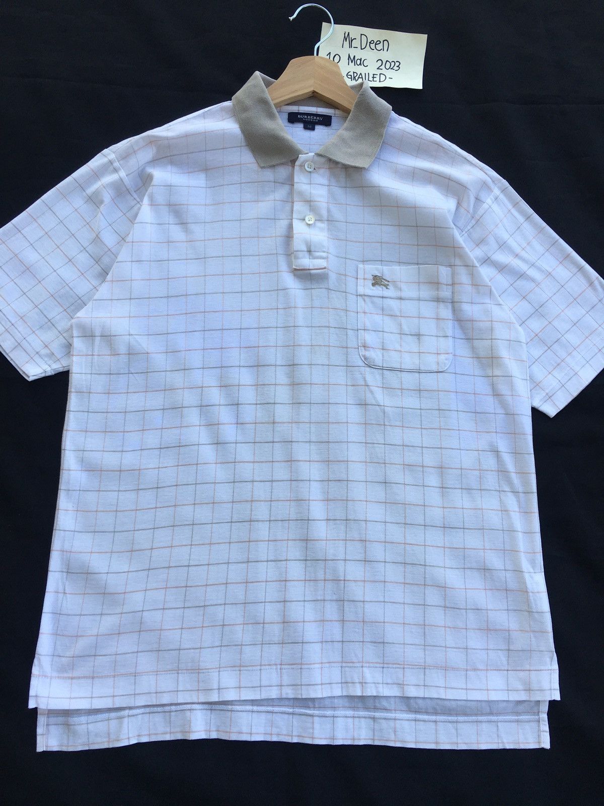 Burberry Vintage Burberry Checkered Polo Shirt Size US L / EU 52-54 / 3 - 5 Thumbnail