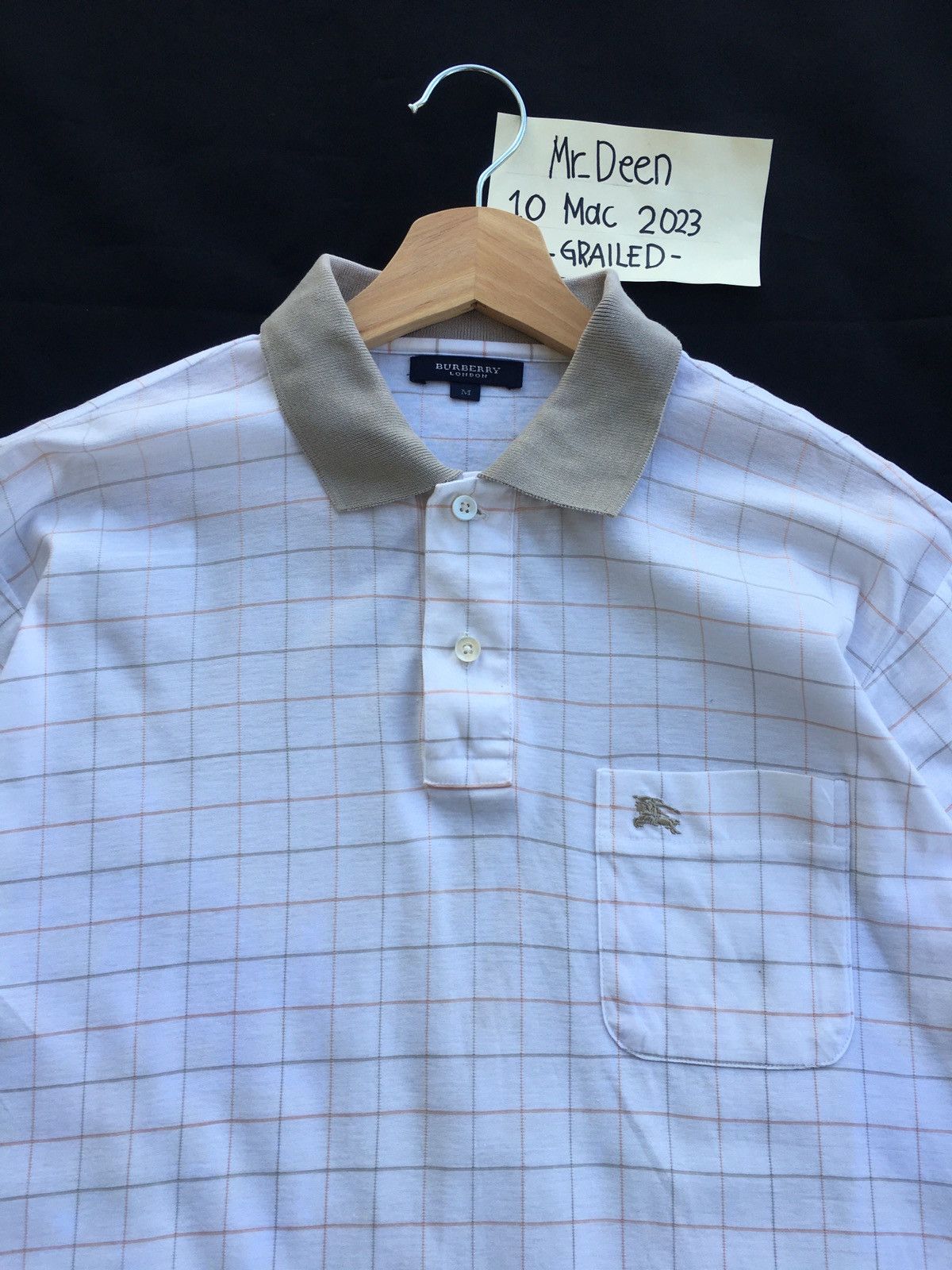 Burberry Vintage Burberry Checkered Polo Shirt Size US L / EU 52-54 / 3 - 7 Thumbnail