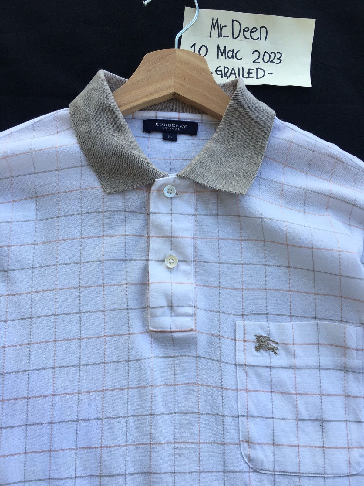 Burberry Vintage Burberry Checkered Polo Shirt Size US L / EU 52-54 / 3 - 1 Thumbnail