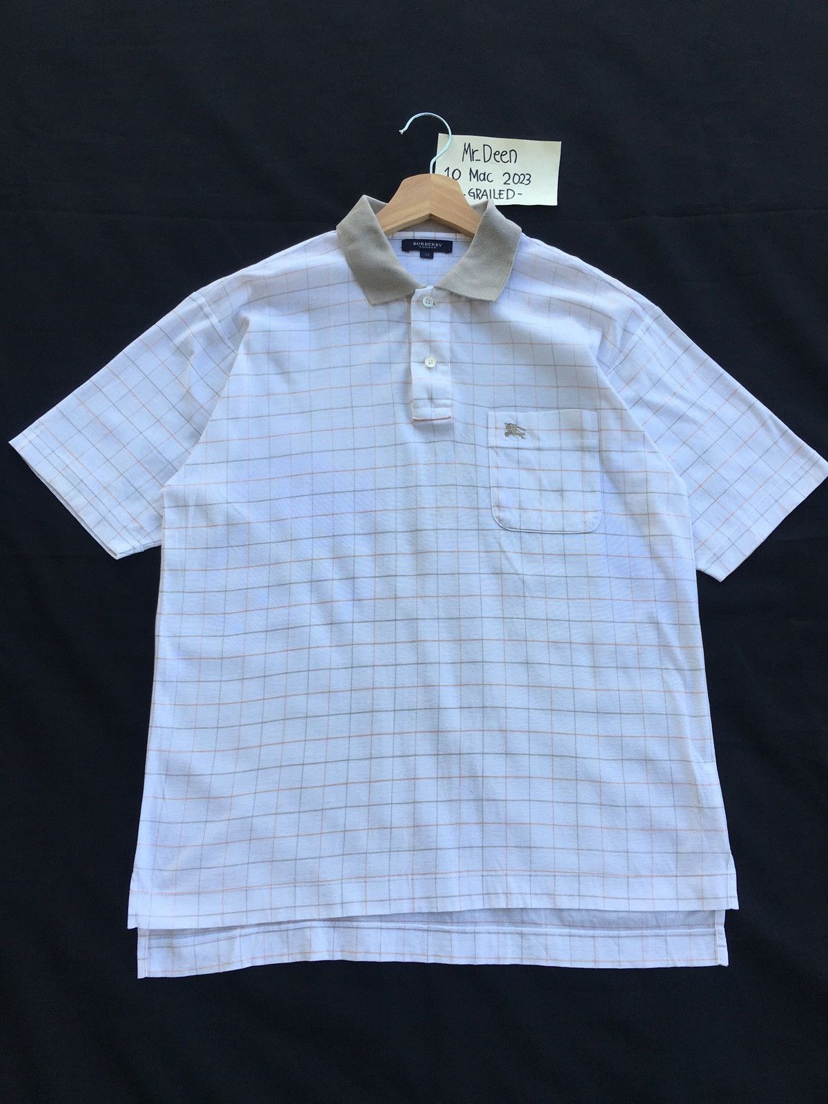 Burberry Vintage Burberry Checkered Polo Shirt Size US L / EU 52-54 / 3 - 2 Thumbnail