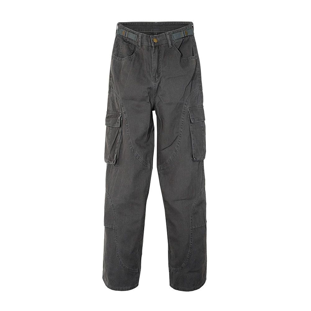 fade distressed cargo pants