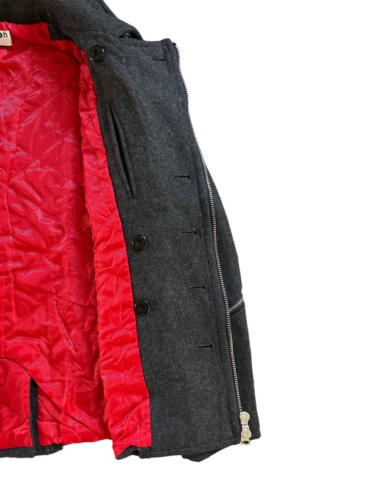 GRN 2000's GRN Tokyo Japan double collar wool zipper jacket Size US M / EU 48-50 / 2 - 12 Thumbnail