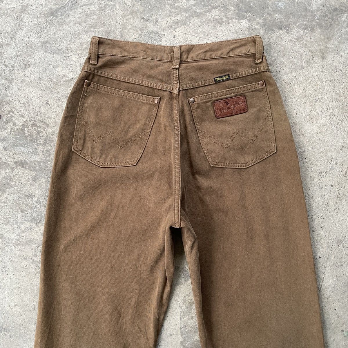 Vintage W26x30.5💥 Vintage Wrangler Browns Trousers Casual Pants Size US 26 / EU 42 - 9 Thumbnail