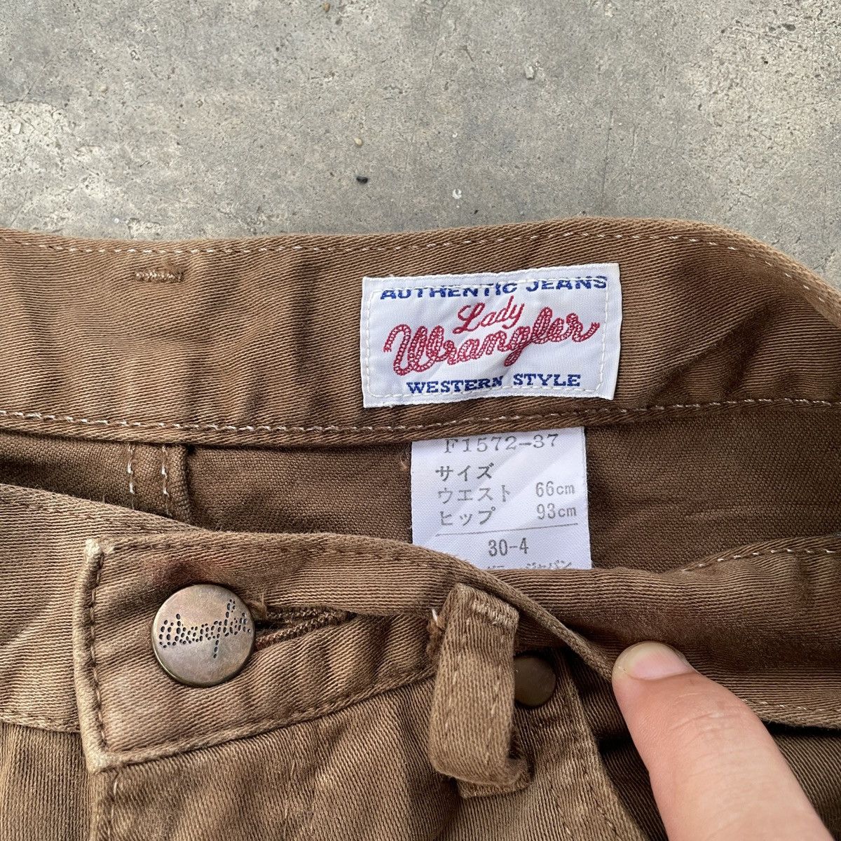 Vintage W26x30.5💥 Vintage Wrangler Browns Trousers Casual Pants Size US 26 / EU 42 - 6 Thumbnail