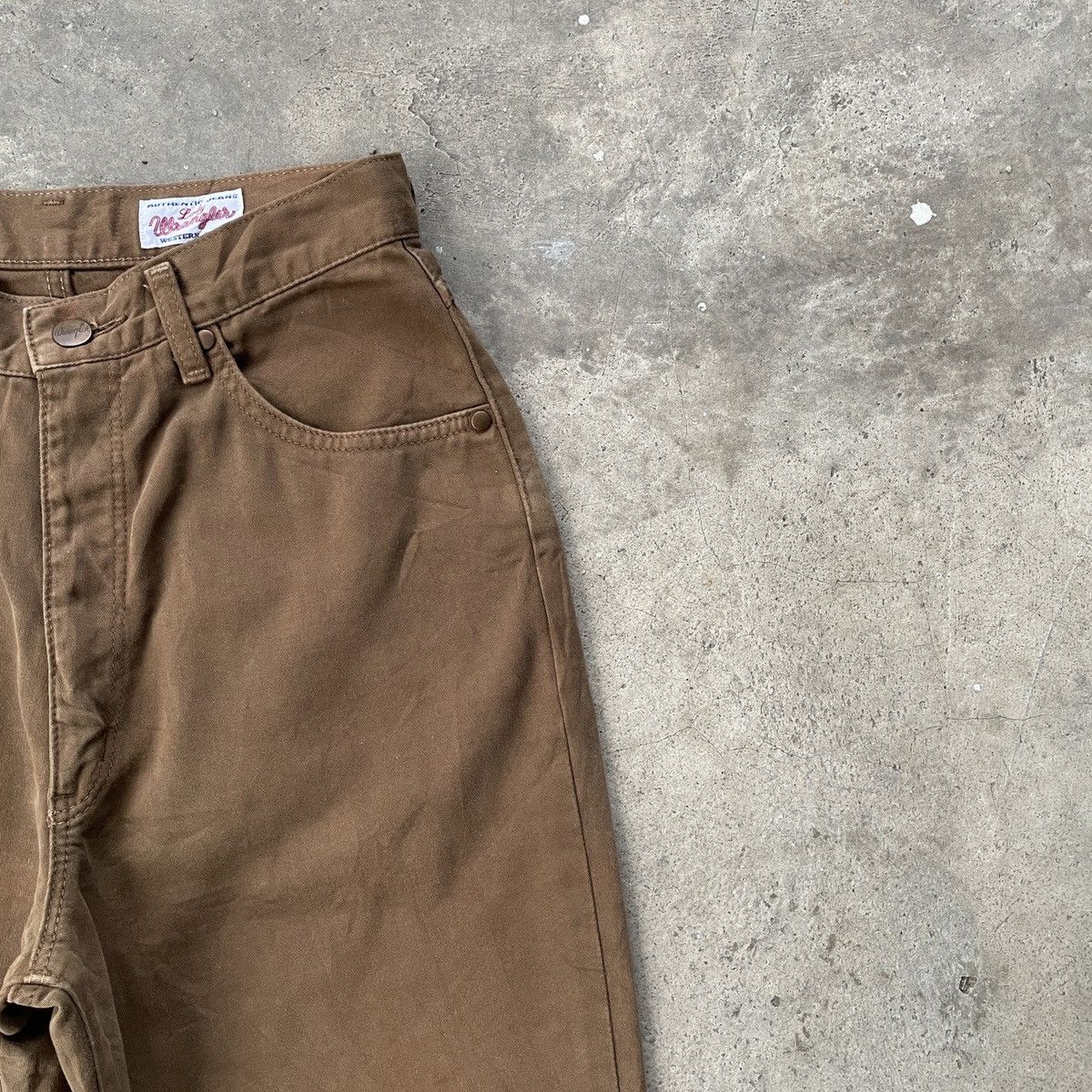 Vintage W26x30.5💥 Vintage Wrangler Browns Trousers Casual Pants Size US 26 / EU 42 - 4 Thumbnail
