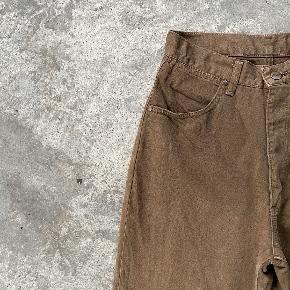 Vintage W26x30.5💥 Vintage Wrangler Browns Trousers Casual Pants Size US 26 / EU 42 - 3 Thumbnail