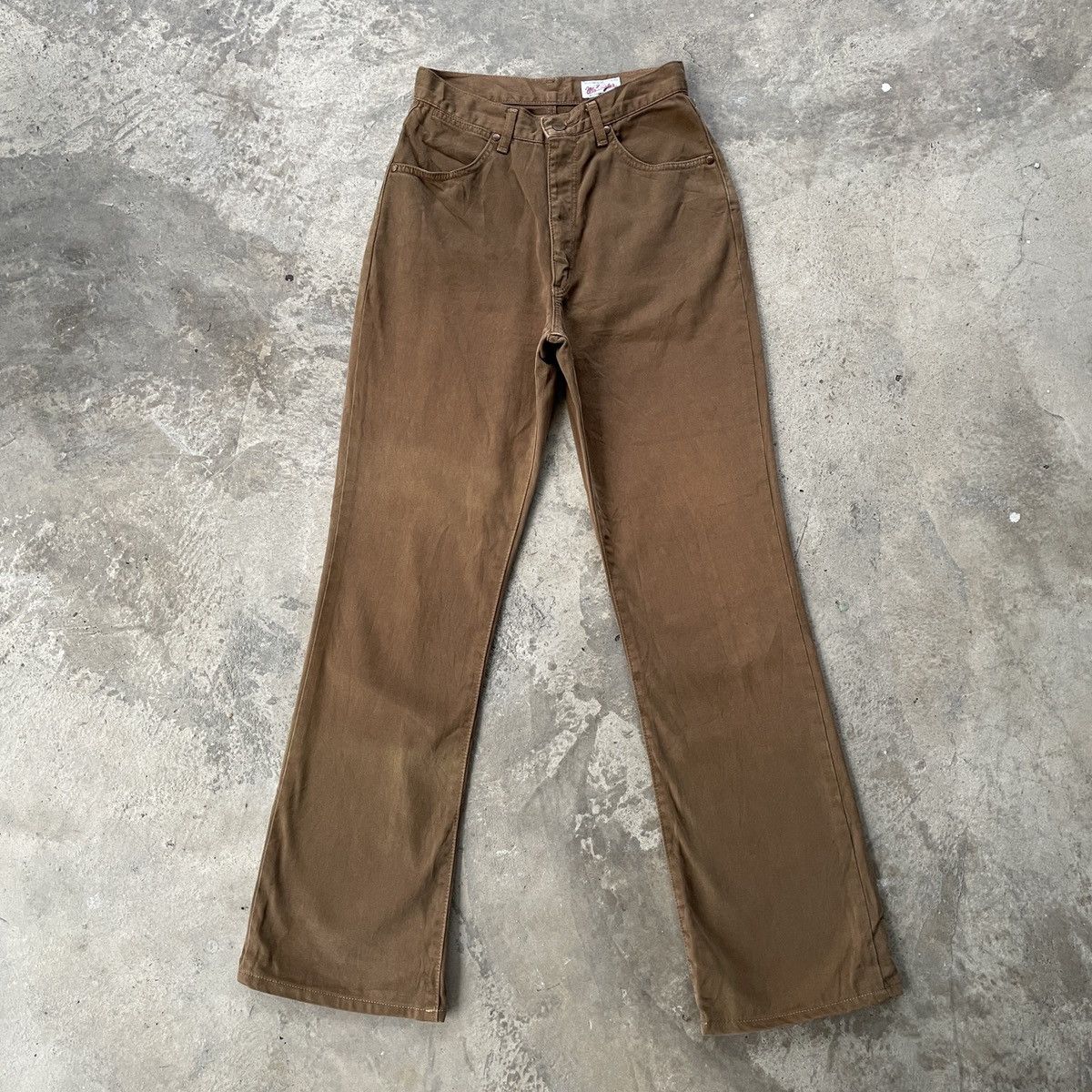 W26x30.5💥 Vintage Wrangler Browns Trousers Casual Pants