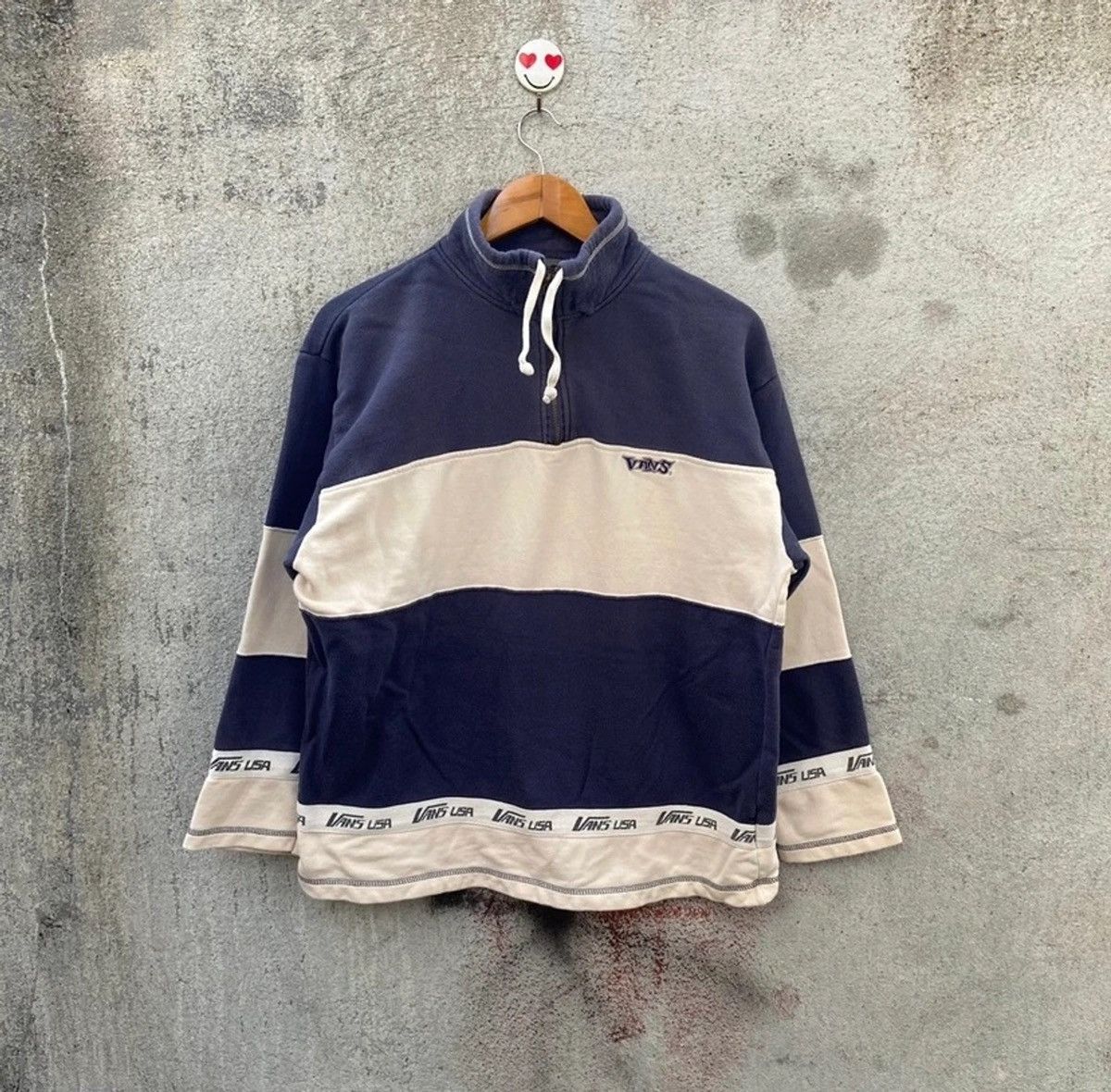Vans Vintage 90s vans usa sweatshirt pullover Size US L / EU 52-54 / 3 - 1 Thumbnail