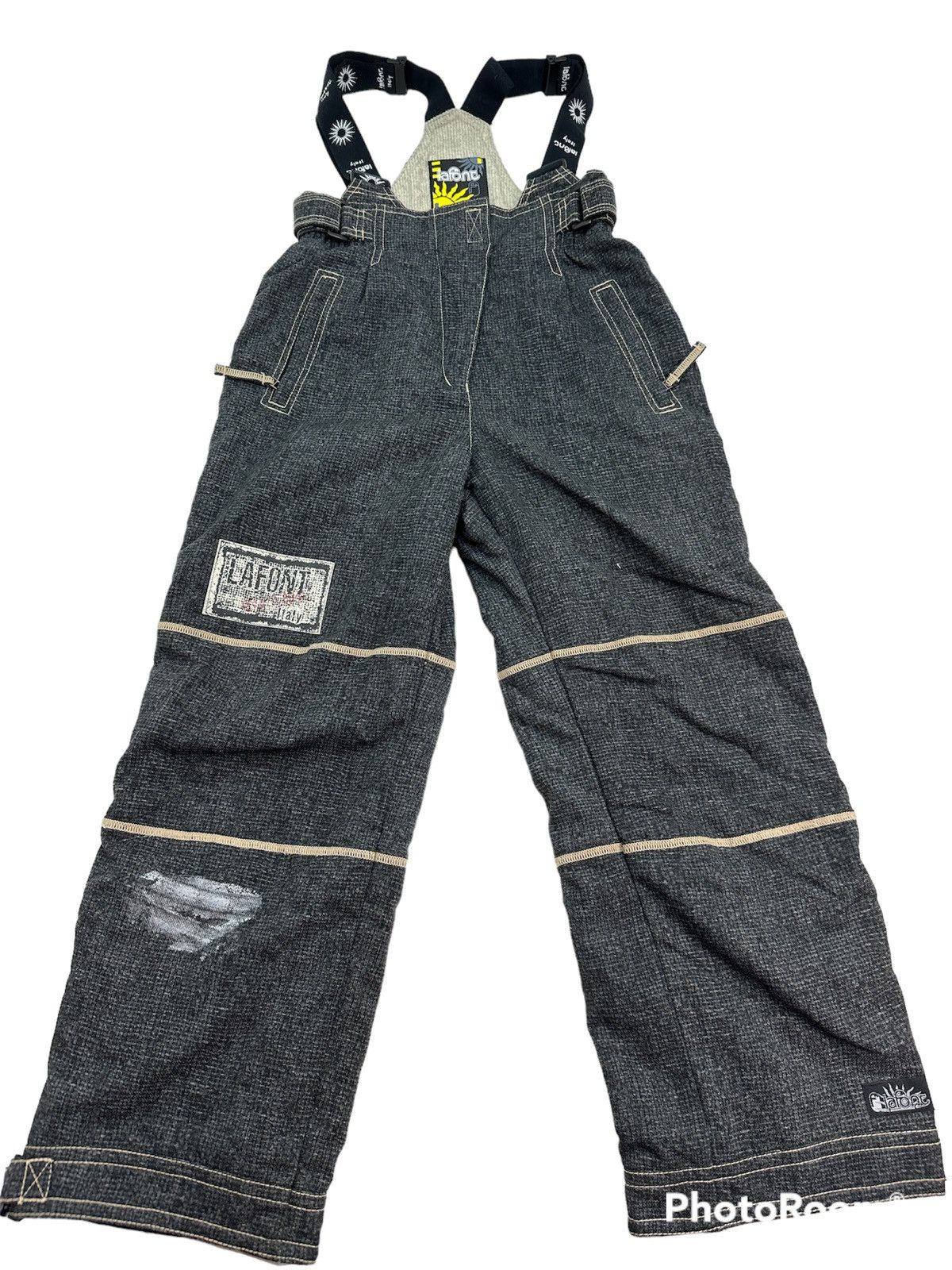 image of Lafont Ski Overall Jumpsuit Pants in Grey, Men's (Size 29)