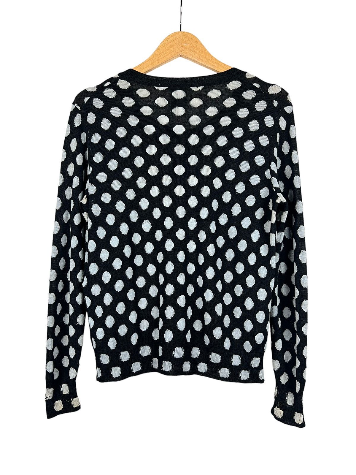 Comme des Garcons Comme des Garçons Distressed Sleeve Wrist Button Cardigan Size XS / US 0-2 / IT 36-38 - 2 Thumbnail