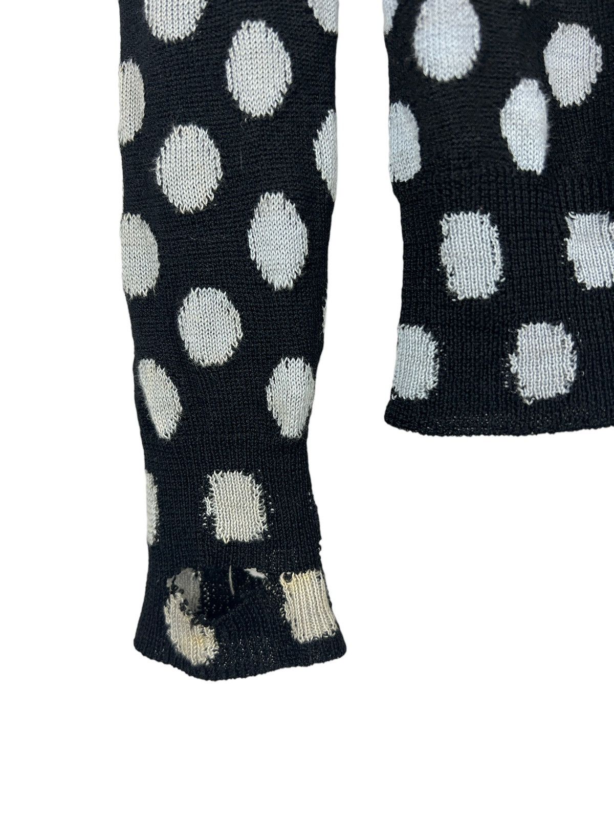 Comme des Garcons Comme des Garçons Distressed Sleeve Wrist Button Cardigan Size XS / US 0-2 / IT 36-38 - 4 Thumbnail