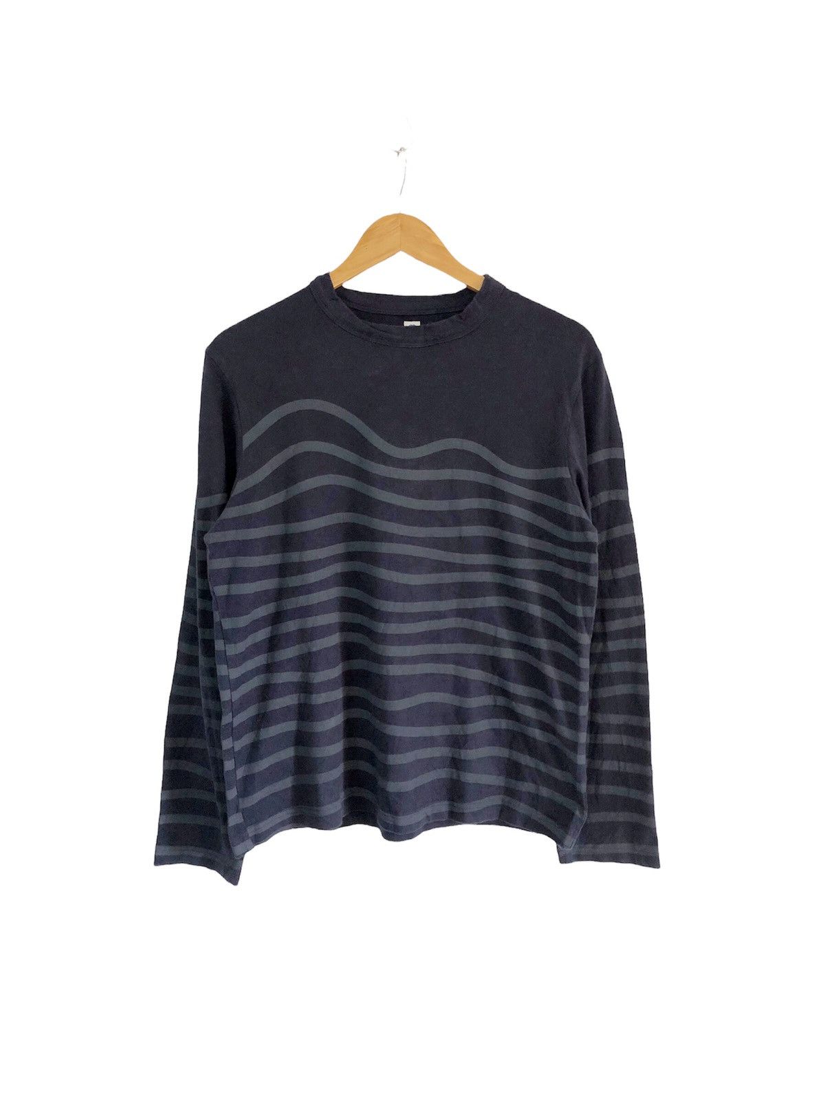 Hiroshi Kato Y2k KATO cut & sew long sleeve waves design Size US M / EU 48-50 / 2 - 6 Thumbnail
