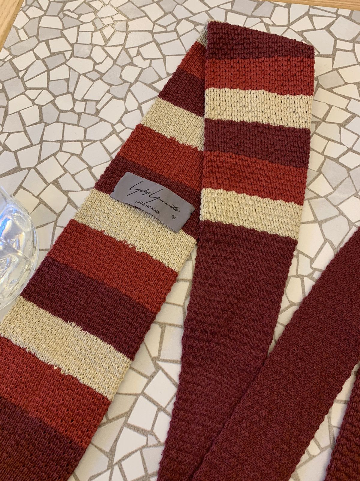 Japanese Brand Yohji Yamamoto wool multicolour tie Size ONE SIZE - 6 Thumbnail