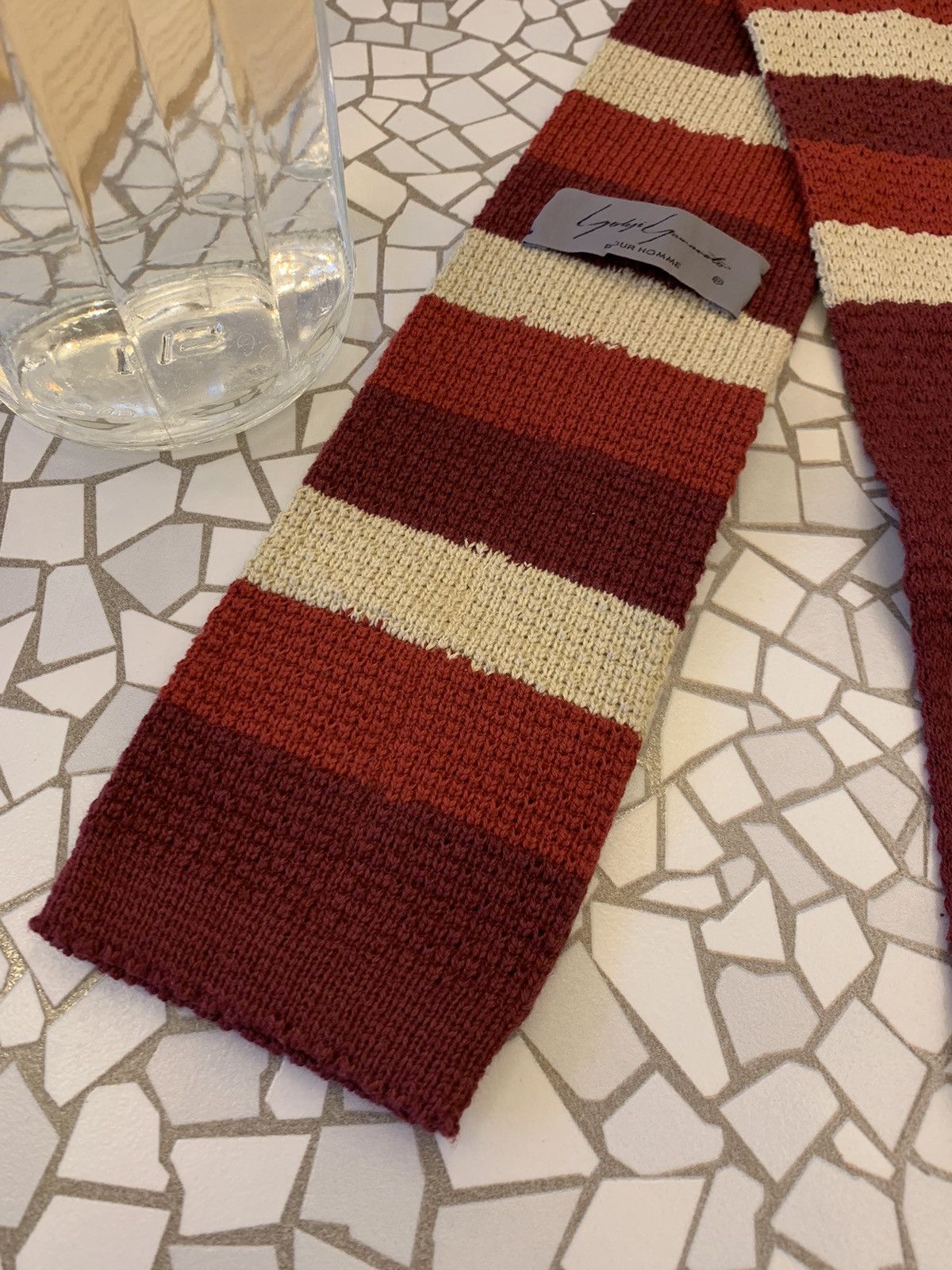 Japanese Brand Yohji Yamamoto wool multicolour tie Size ONE SIZE - 3 Thumbnail