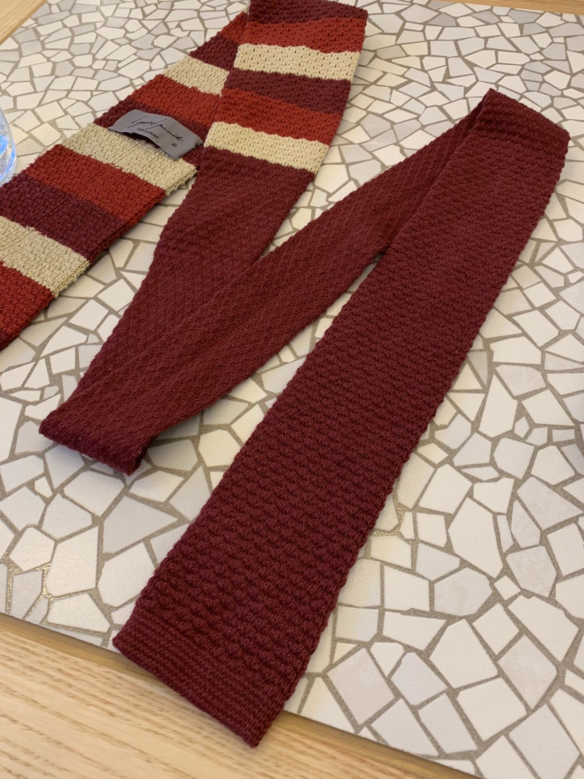 Japanese Brand Yohji Yamamoto wool multicolour tie Size ONE SIZE - 5 Thumbnail