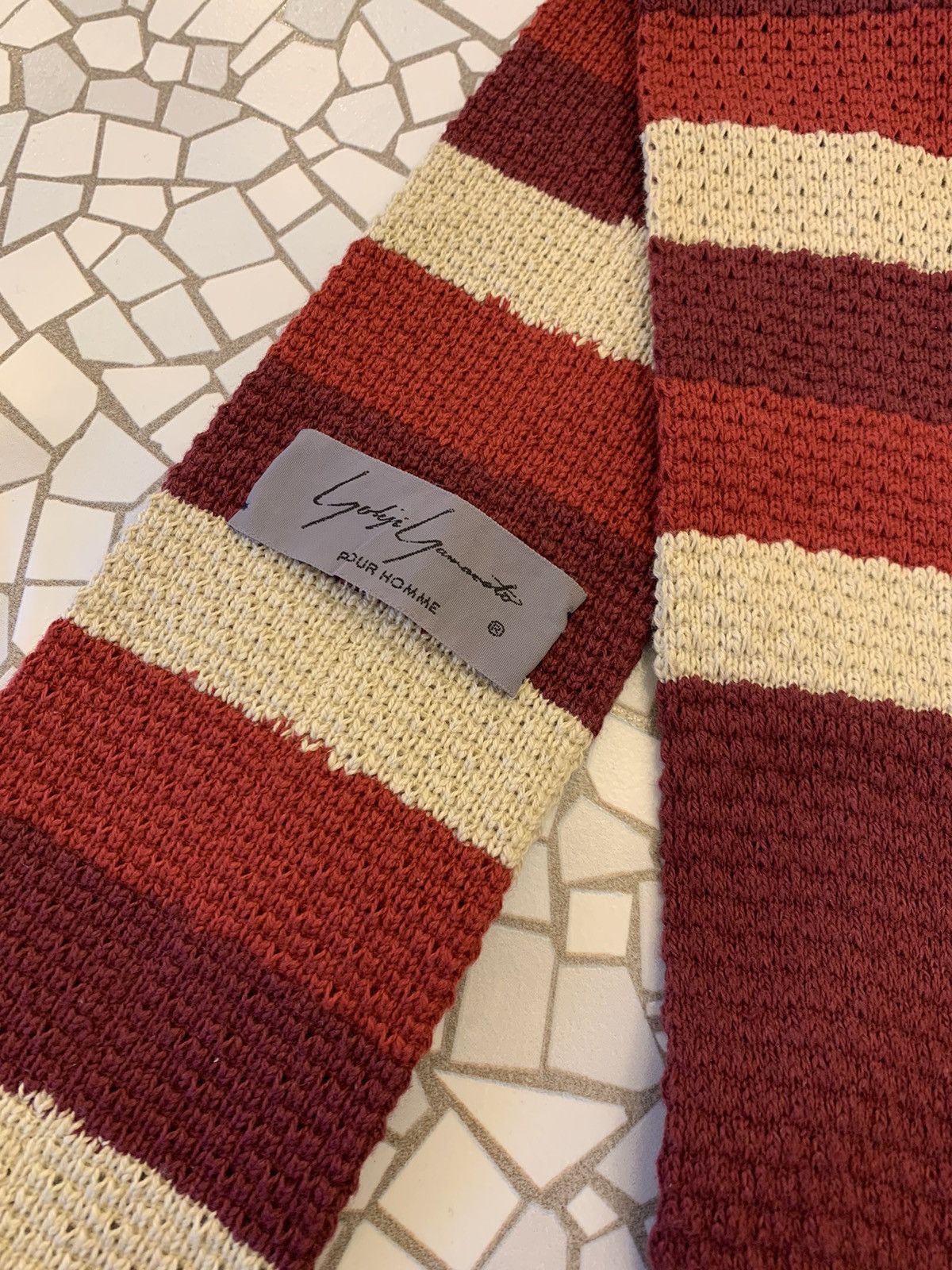 Japanese Brand Yohji Yamamoto wool multicolour tie Size ONE SIZE - 2 Thumbnail