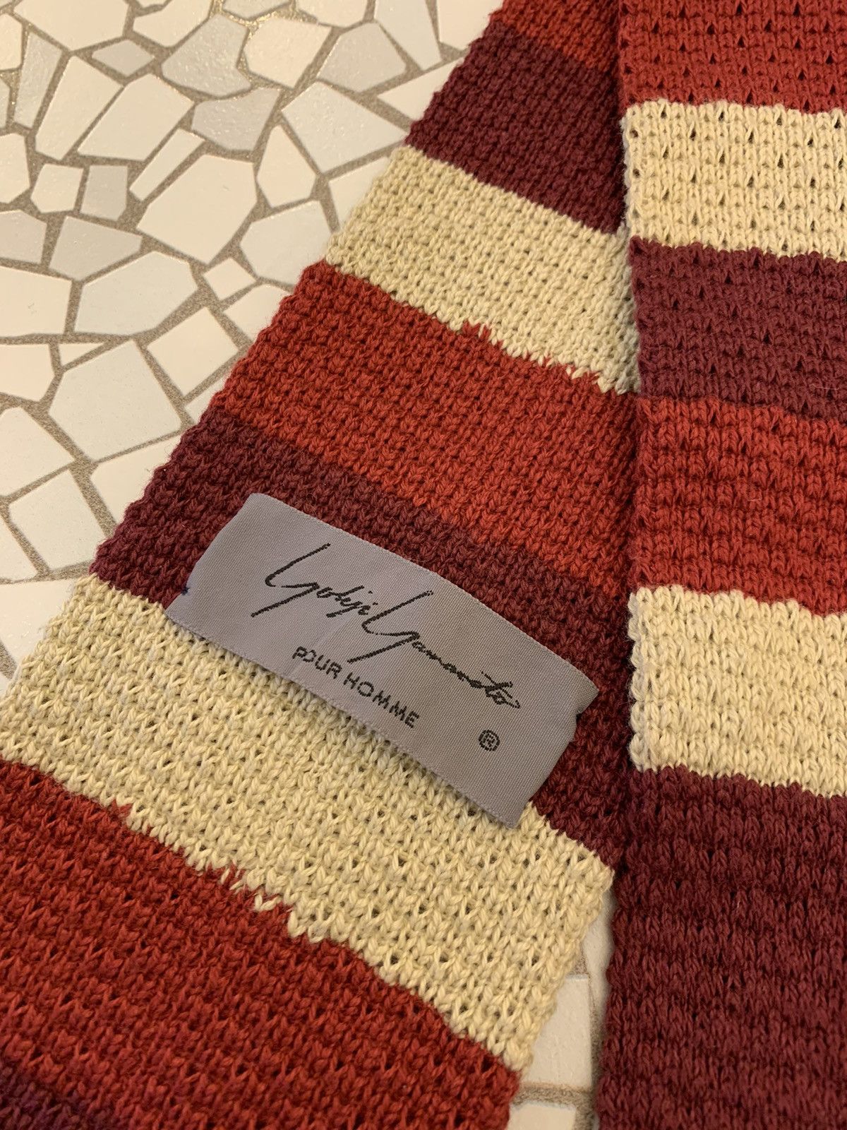 Japanese Brand Yohji Yamamoto wool multicolour tie Size ONE SIZE - 7 Thumbnail