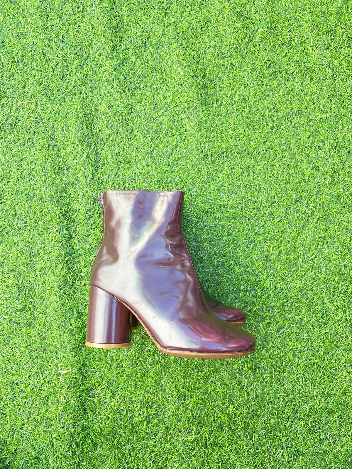 Maison Margiela Ankle Heeled Back-zip Boots | Grailed