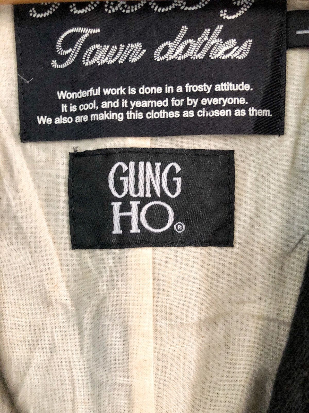 Japanese Brand Collab FROSTY TOWN CLOTHES x GUN HO USA cotton blazer Size US L / EU 52-54 / 3 - 16 Thumbnail
