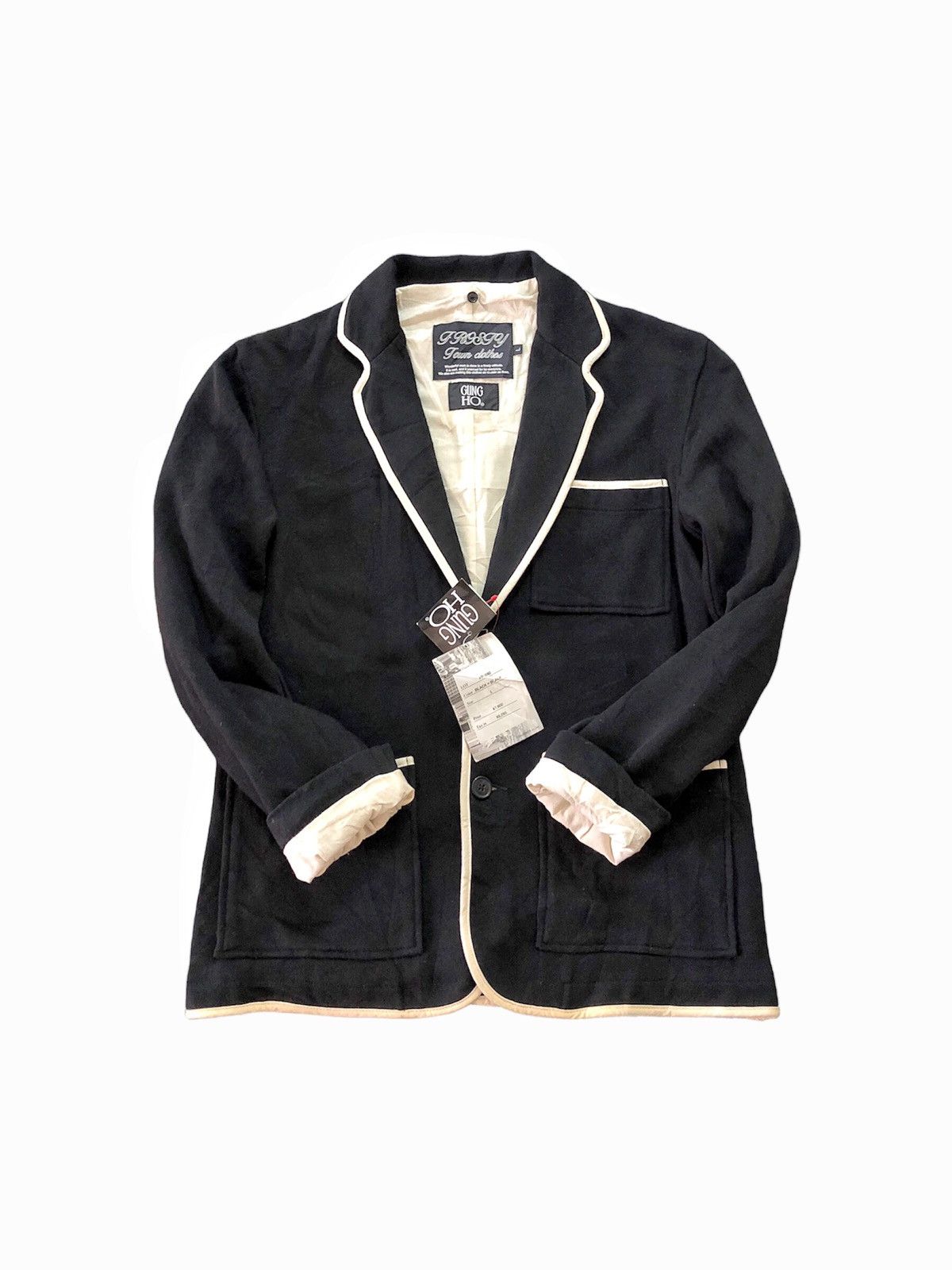 image of Collab Frosty Town Clothes X Gun Ho Usa Cotton Blazer in Black, Men's (Size Large)