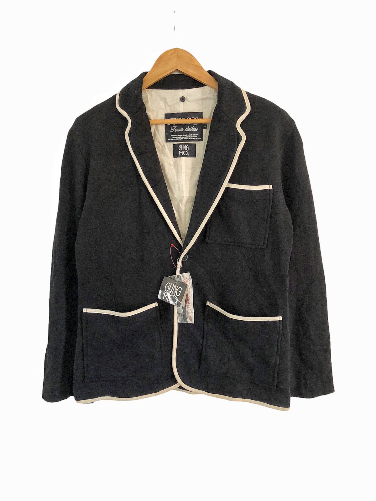 Japanese Brand Collab FROSTY TOWN CLOTHES x GUN HO USA cotton blazer Size US L / EU 52-54 / 3 - 2 Thumbnail