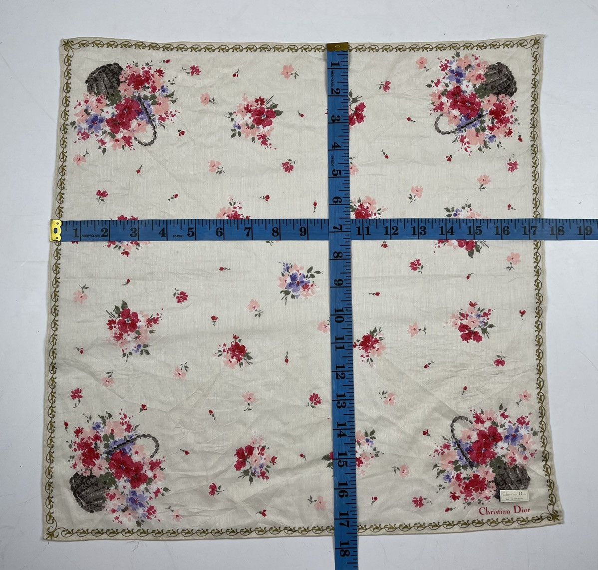 Christian Dior Monsieur × Vintage christian dior bandana handkerchief neckerchief HC0540 Size ONE SIZE - 6 Thumbnail