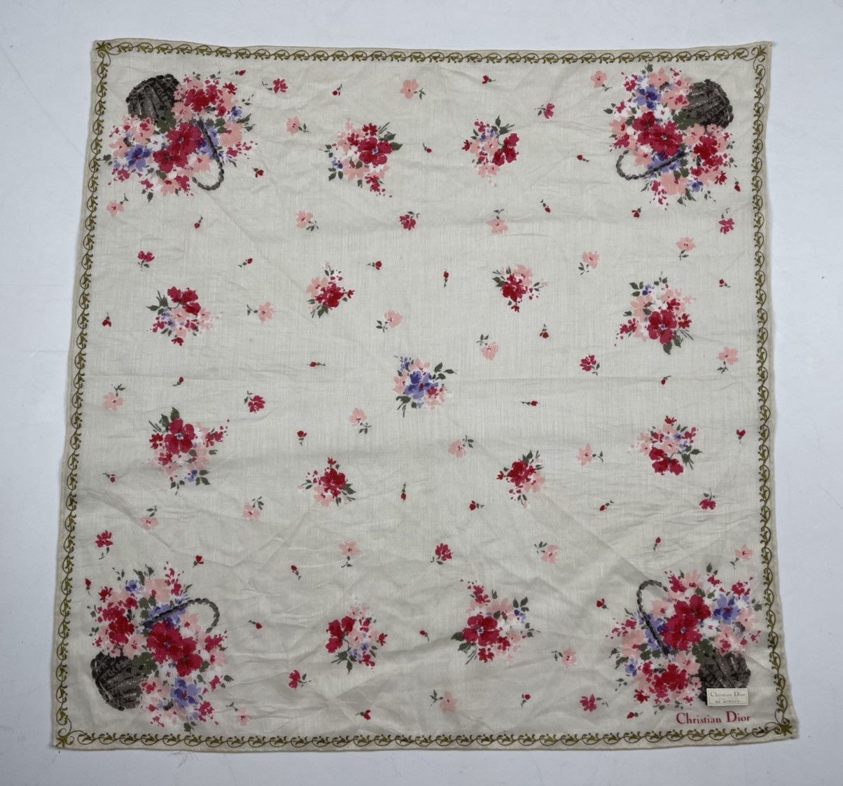 Christian Dior Monsieur × Vintage christian dior bandana handkerchief neckerchief HC0540 Size ONE SIZE - 2 Thumbnail