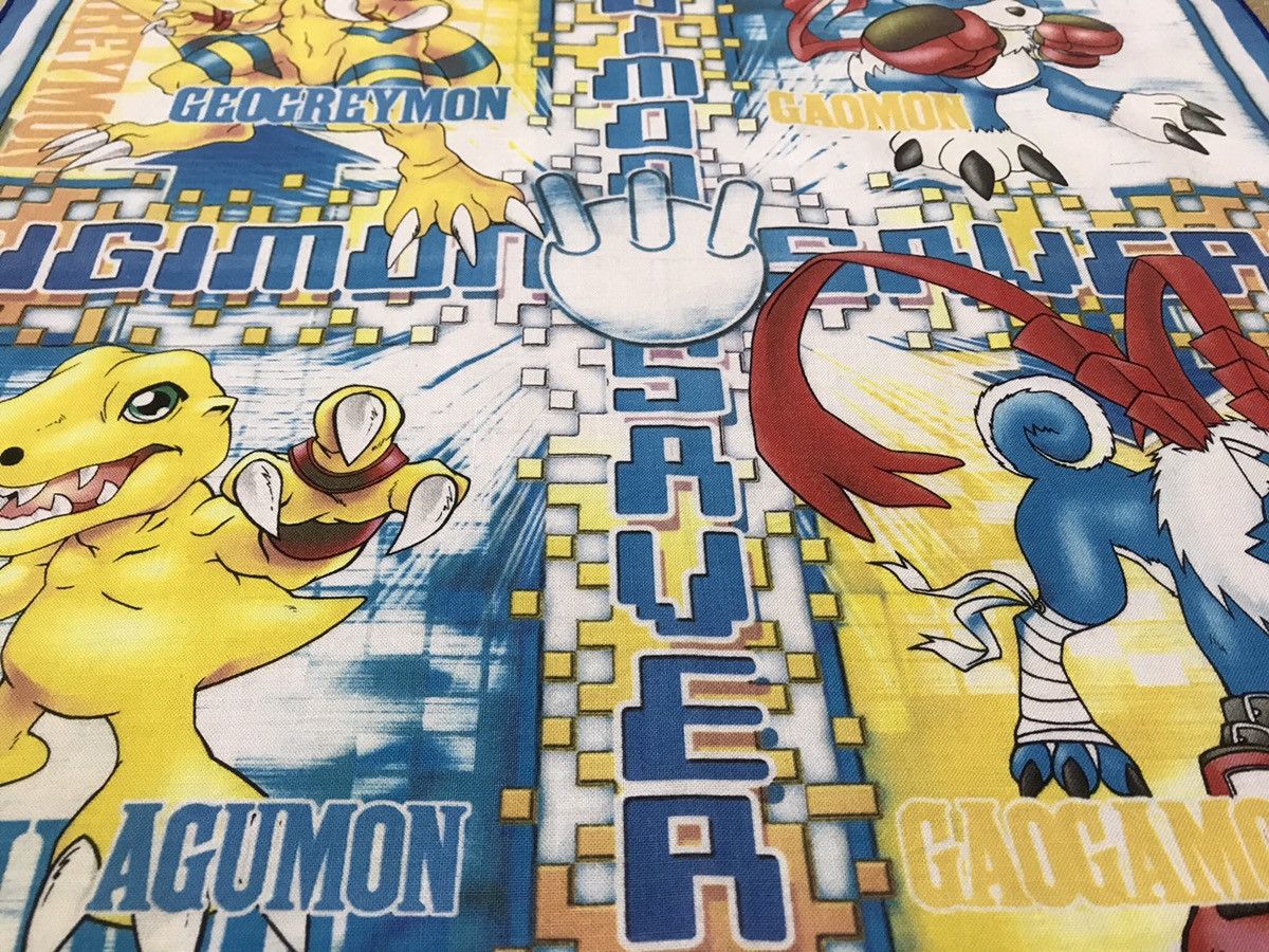 Cartoon Network × Japanese Brand × Vintage digimon bandana handkerchief pocket square Size ONE SIZE - 2 Thumbnail
