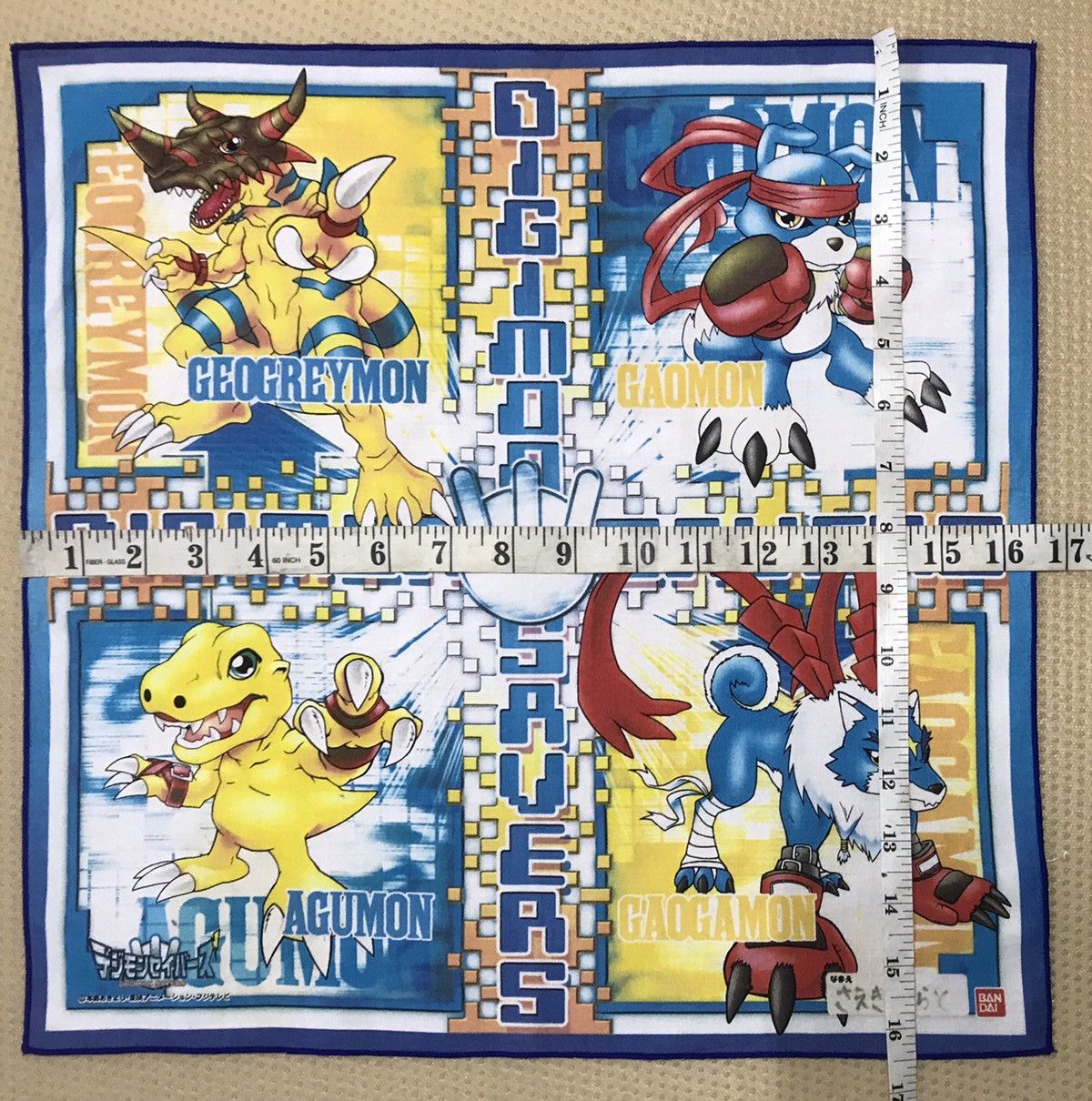Cartoon Network × Japanese Brand × Vintage digimon bandana handkerchief pocket square Size ONE SIZE - 6 Thumbnail