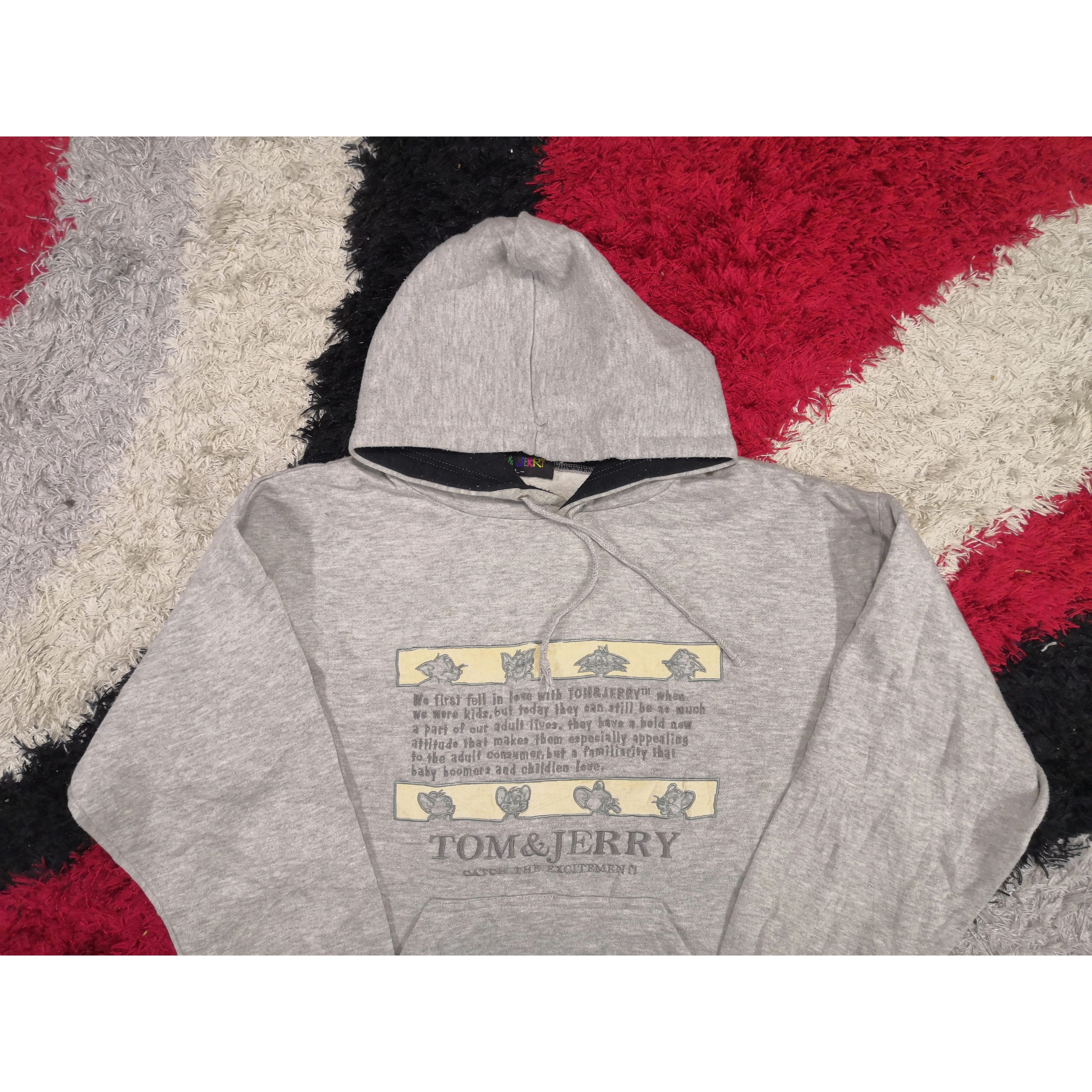 Cartoon Network × Vintage Vintage 90's Tom & Jerry Sweatshirt Sweater Hoodies BS1850. Size US M / EU 48-50 / 2 - 3 Thumbnail