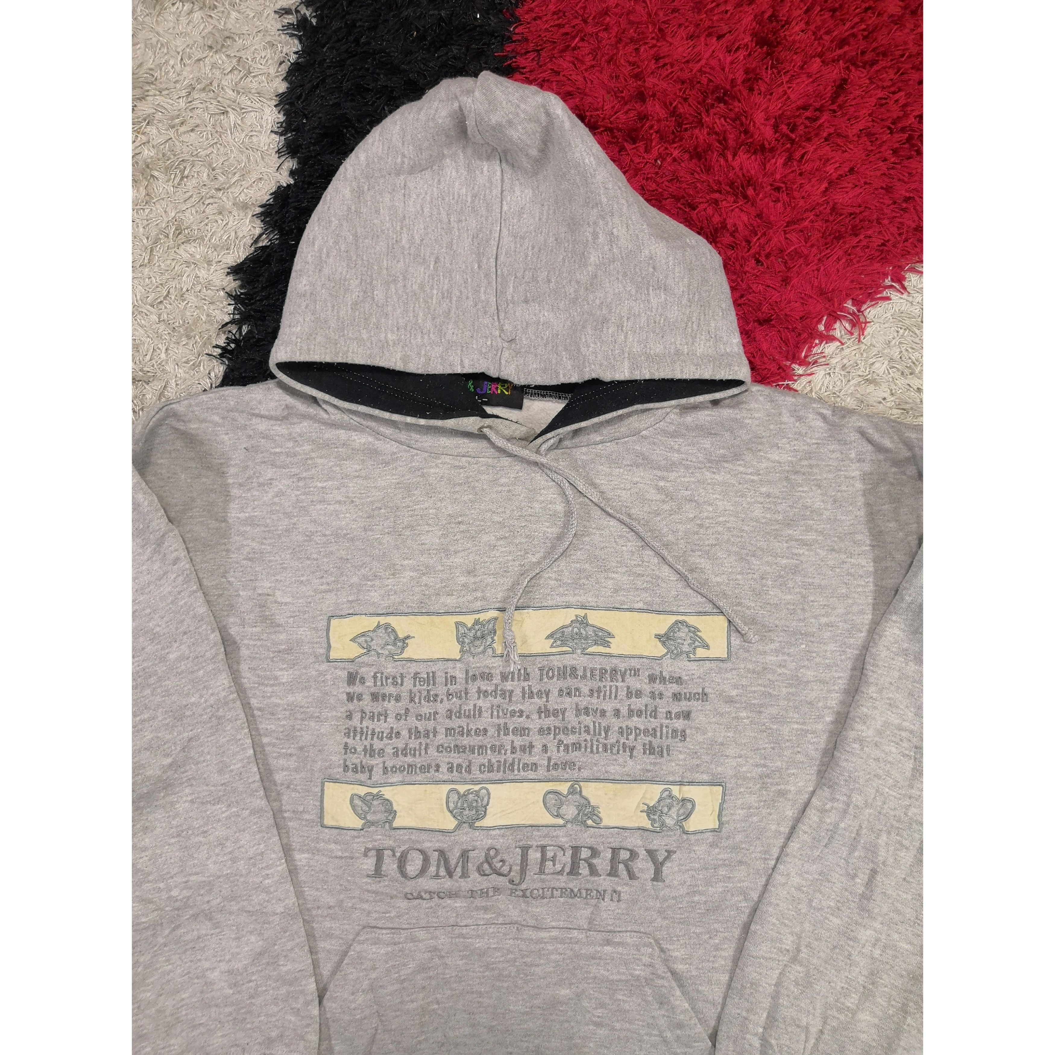 Cartoon Network × Vintage Vintage 90's Tom & Jerry Sweatshirt Sweater Hoodies BS1850. Size US M / EU 48-50 / 2 - 4 Thumbnail