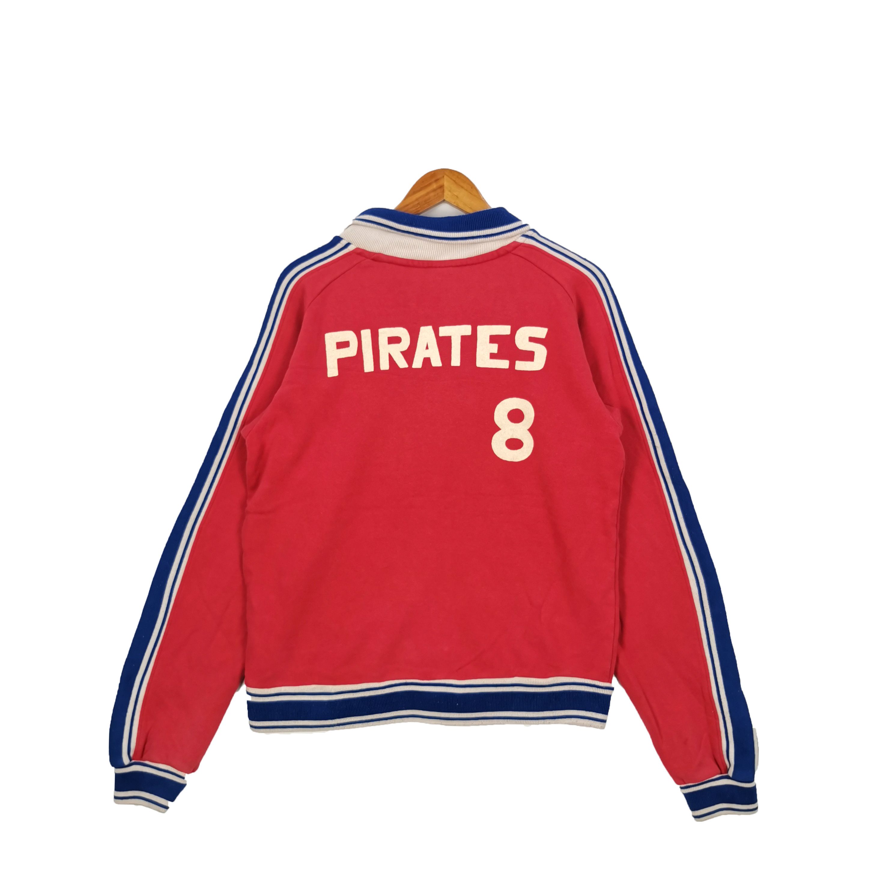 Vintage Vintage Pirates 8 Sweater Sweatshirt Tracktop Kriff Mayer Size US L / EU 52-54 / 3 - 1 Thumbnail