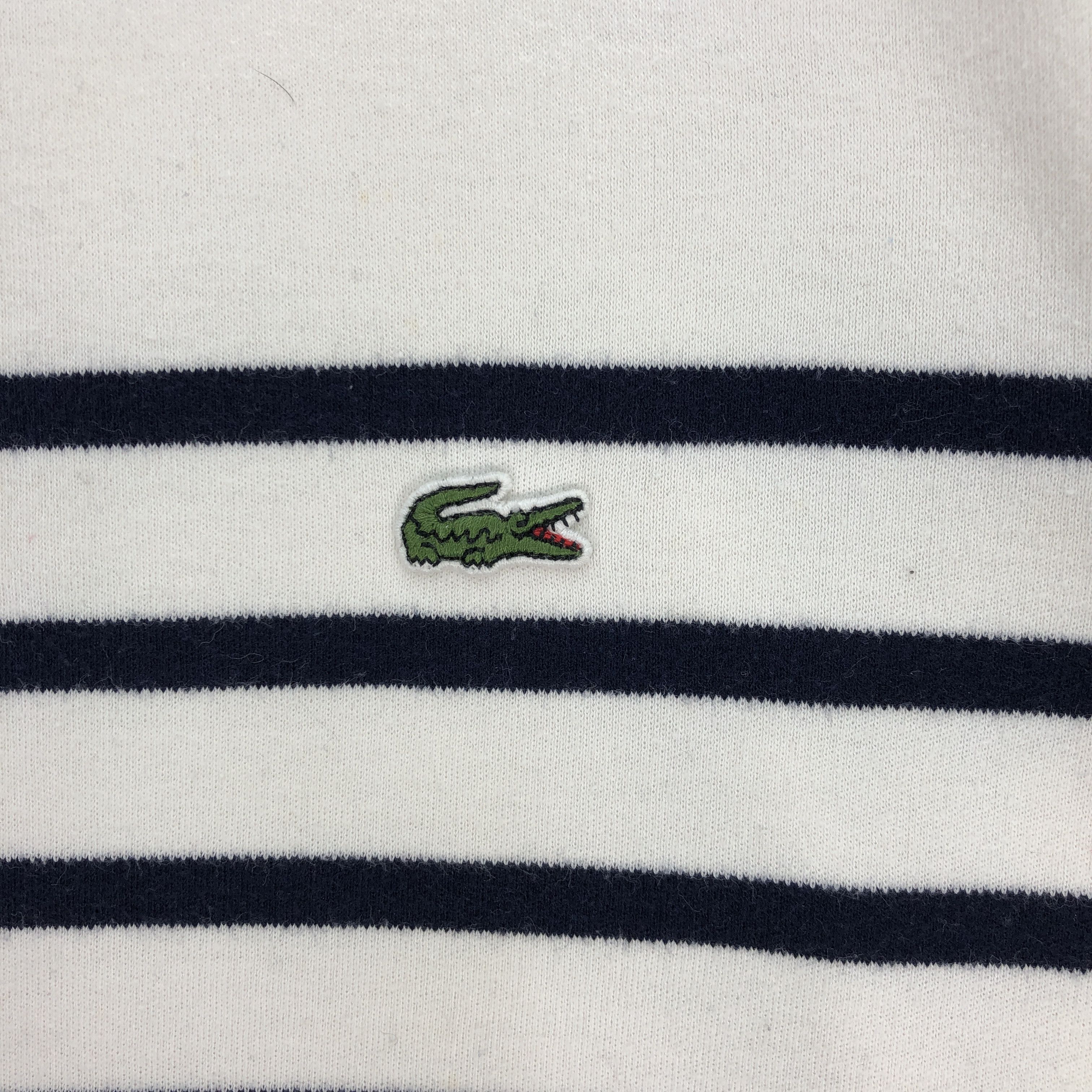 Lacoste Vintage Lacoste T Shirt Lacoste Stripe Tee | BS20240. Size L / US 10 / IT 46 - 4 Thumbnail